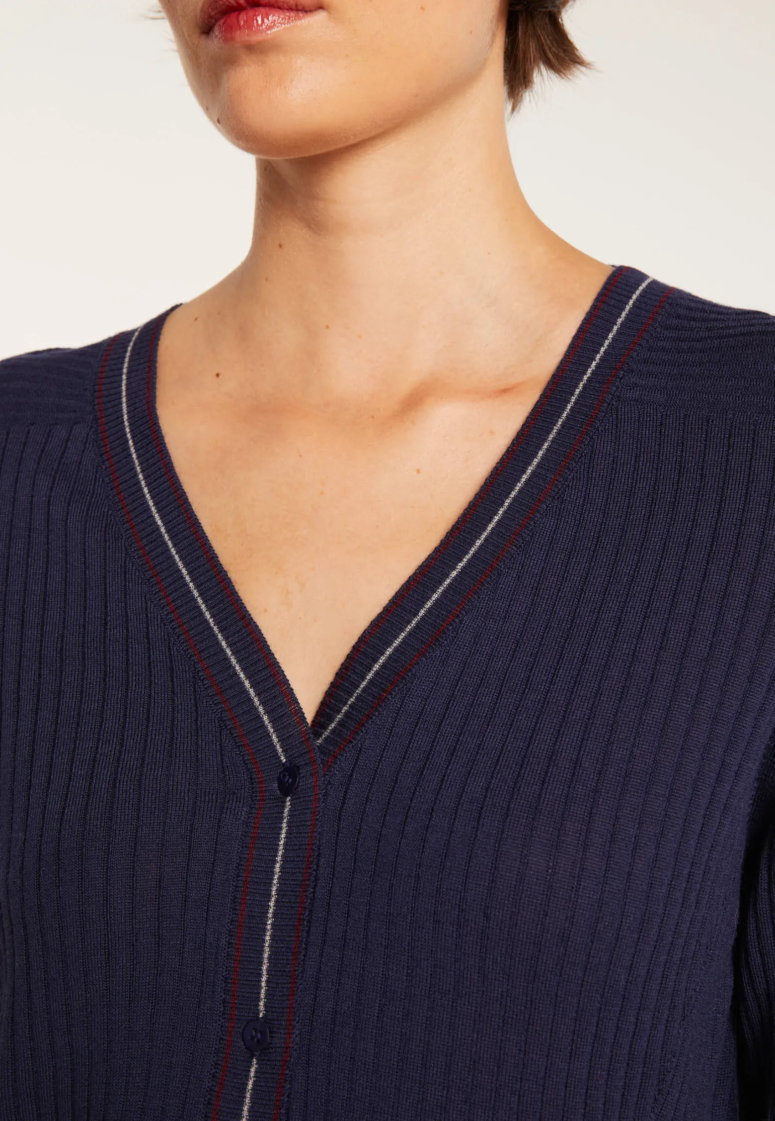 Montagut Ribbed wool cardigan - Emblème