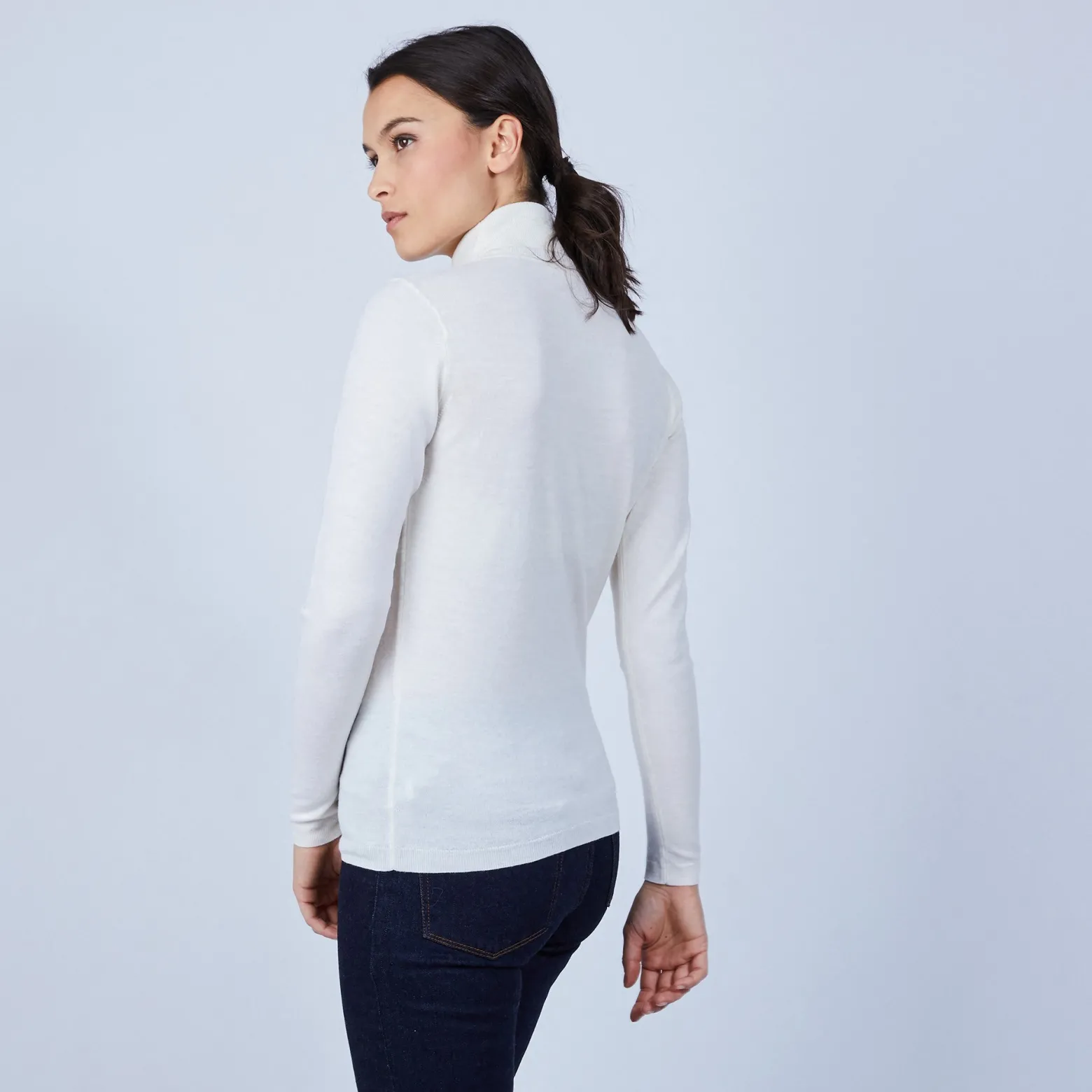 Montagut Roll-neck jumper in merino wool - Beha