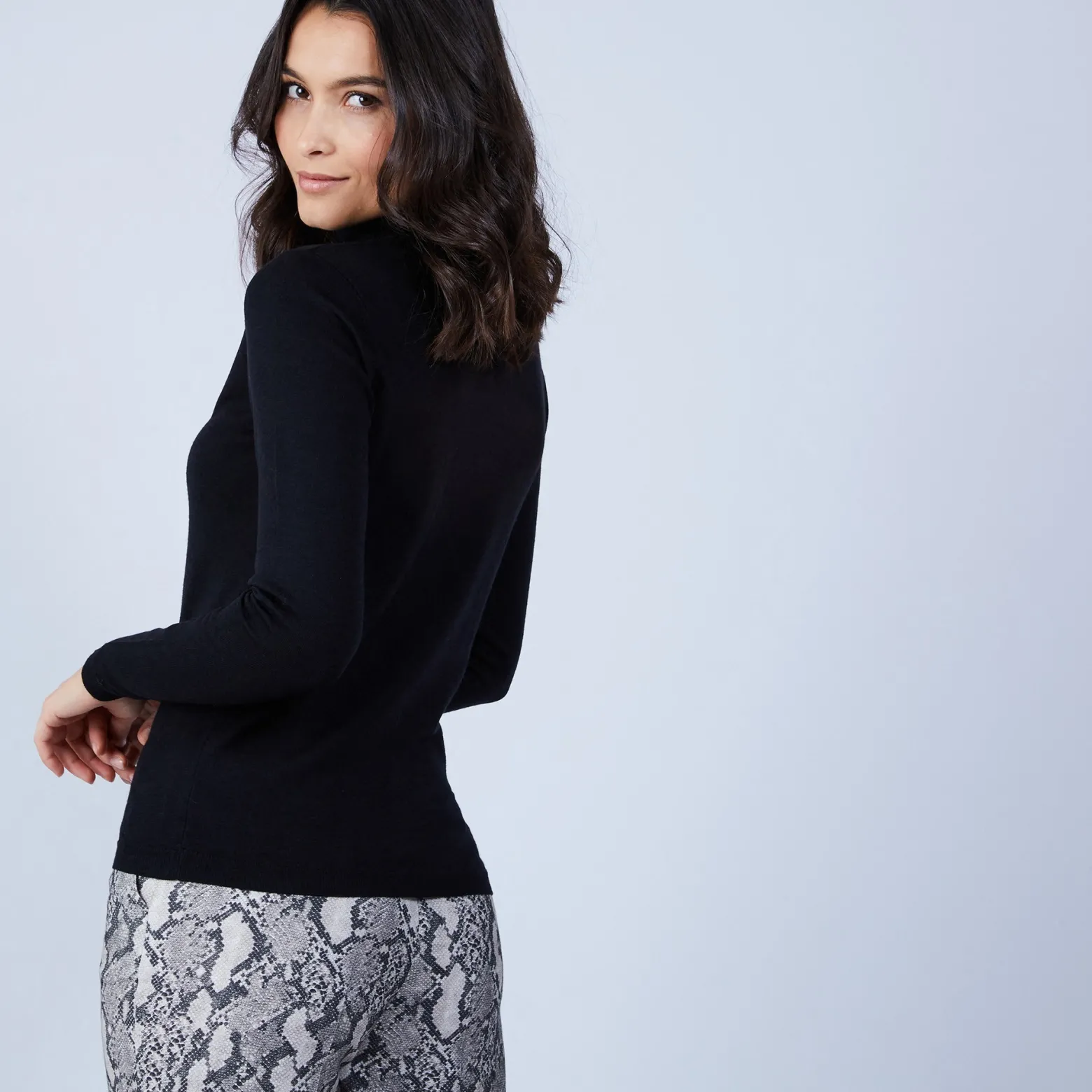 Montagut Roll-neck jumper in merino wool - Beha