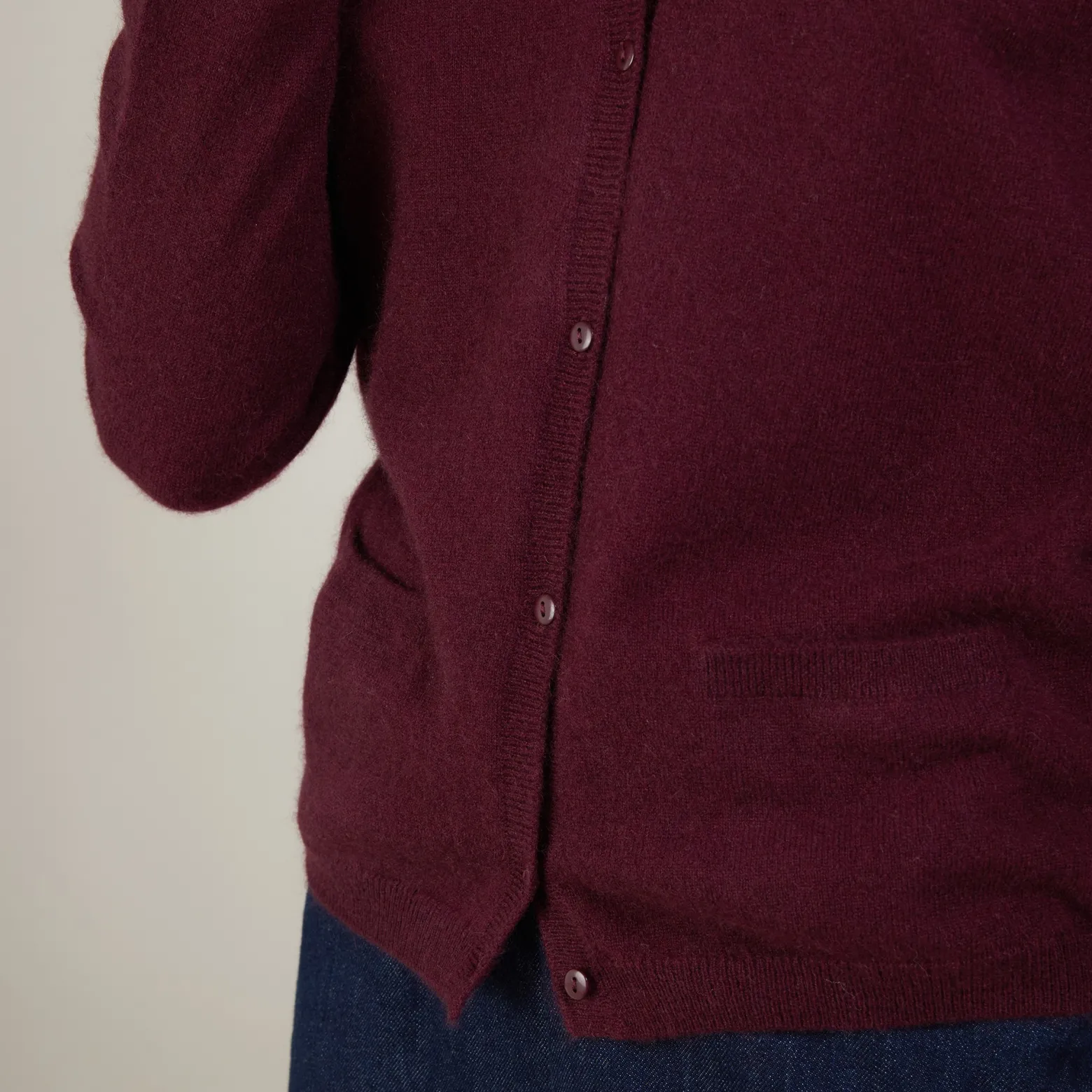Montagut Round neck cashmere cardigan - Ballet