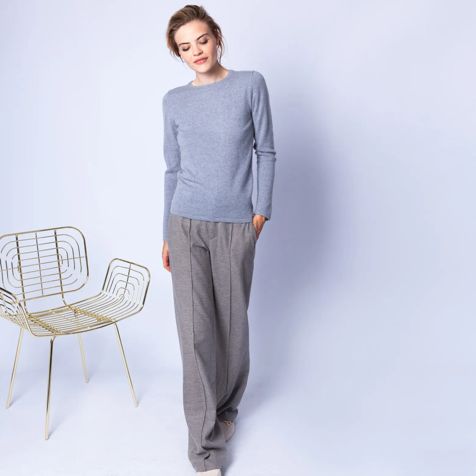 Montagut Round neck cashmere sweater - Evana