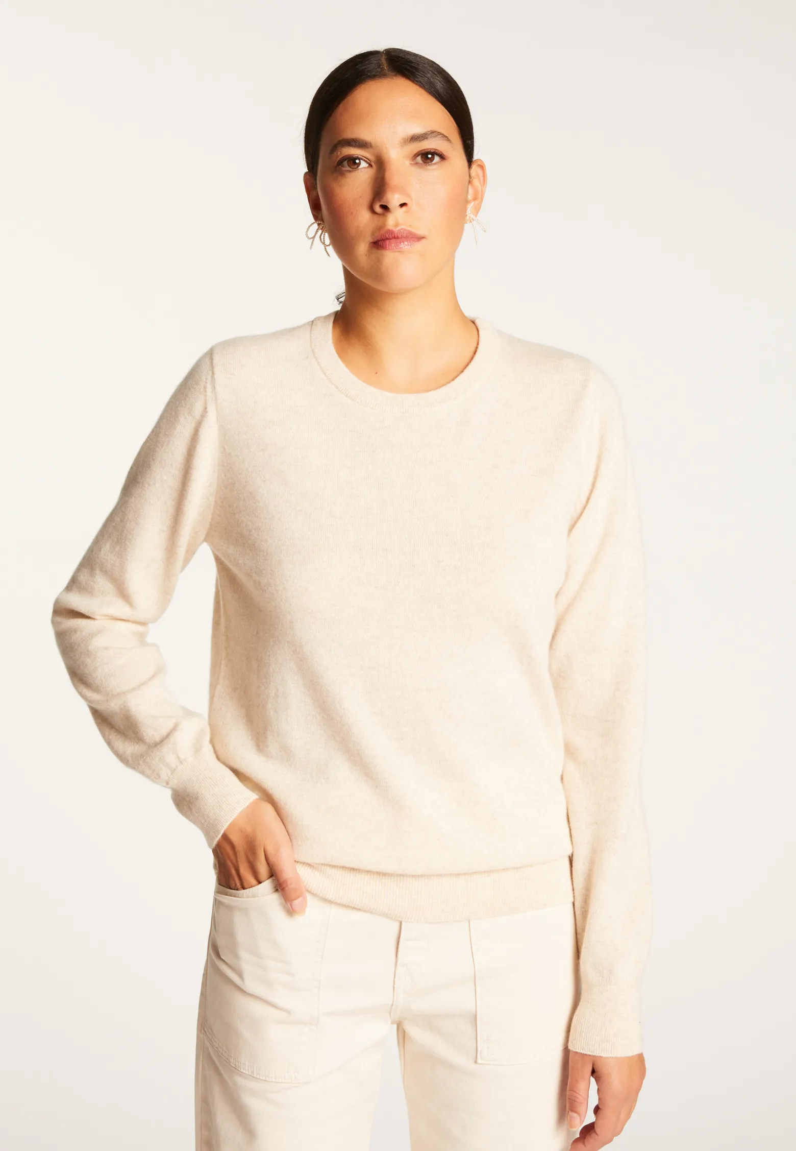 Montagut Round neck cashmere sweater - Abeline