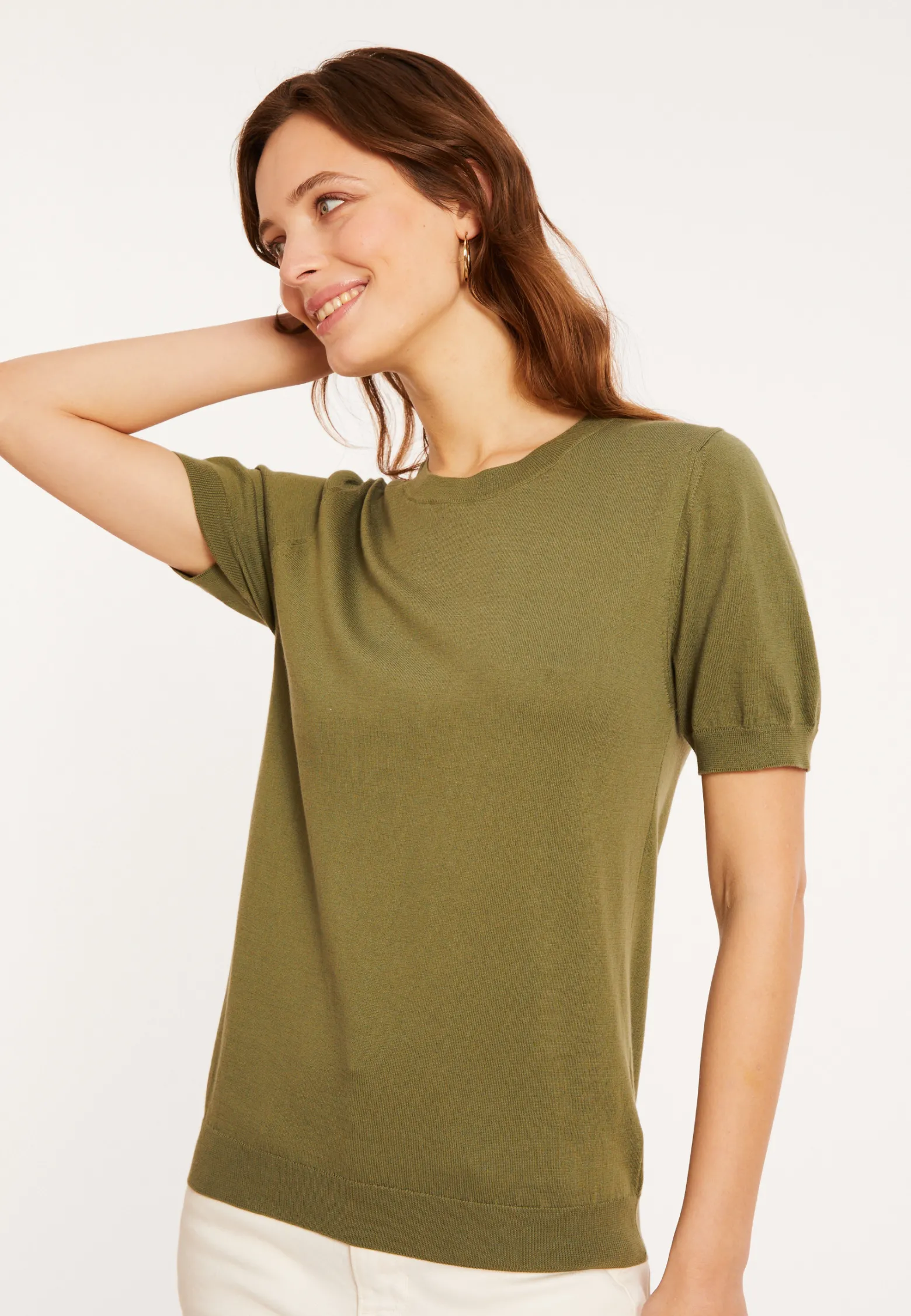 Montagut Round neck cotton T-shirt - Moon