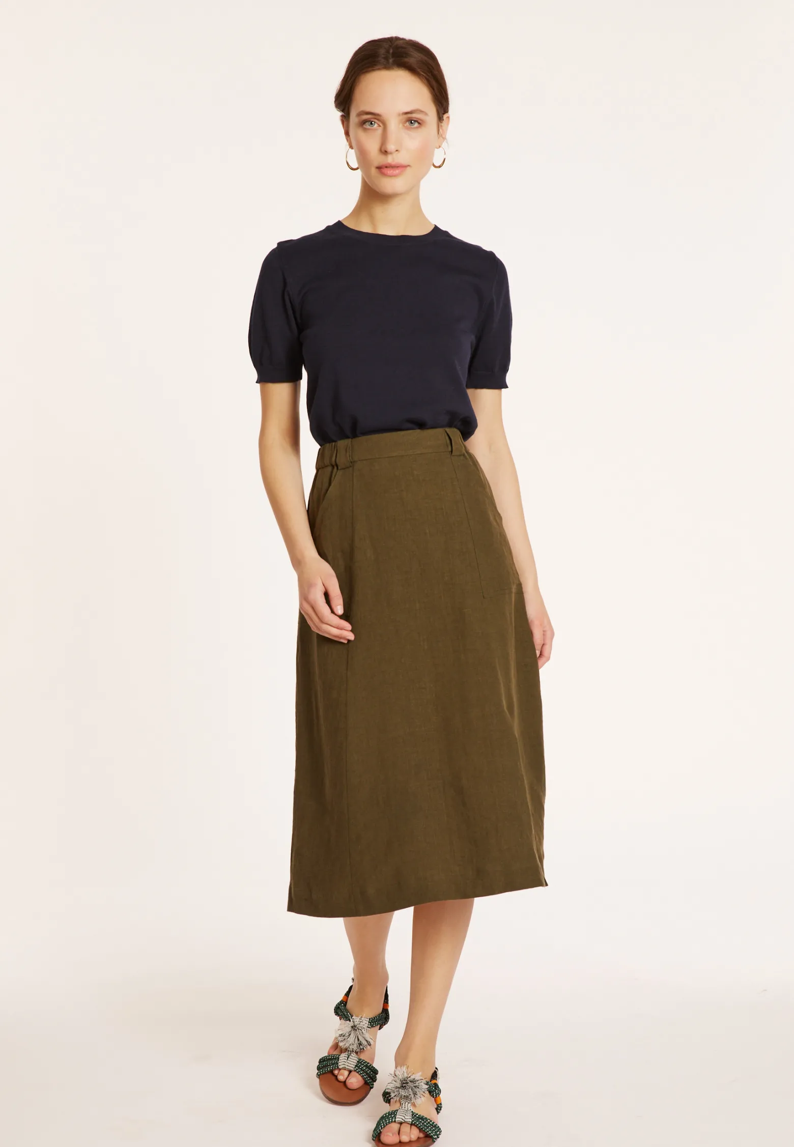 Montagut Round neck cotton T-shirt - Moon