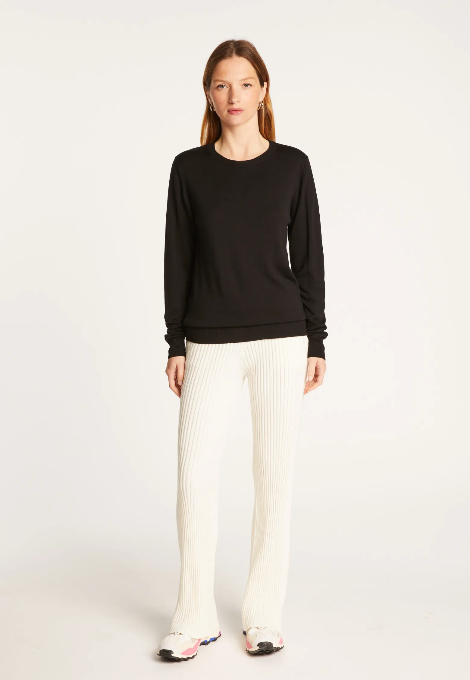 Montagut Round neck merino wool sweater - Asena