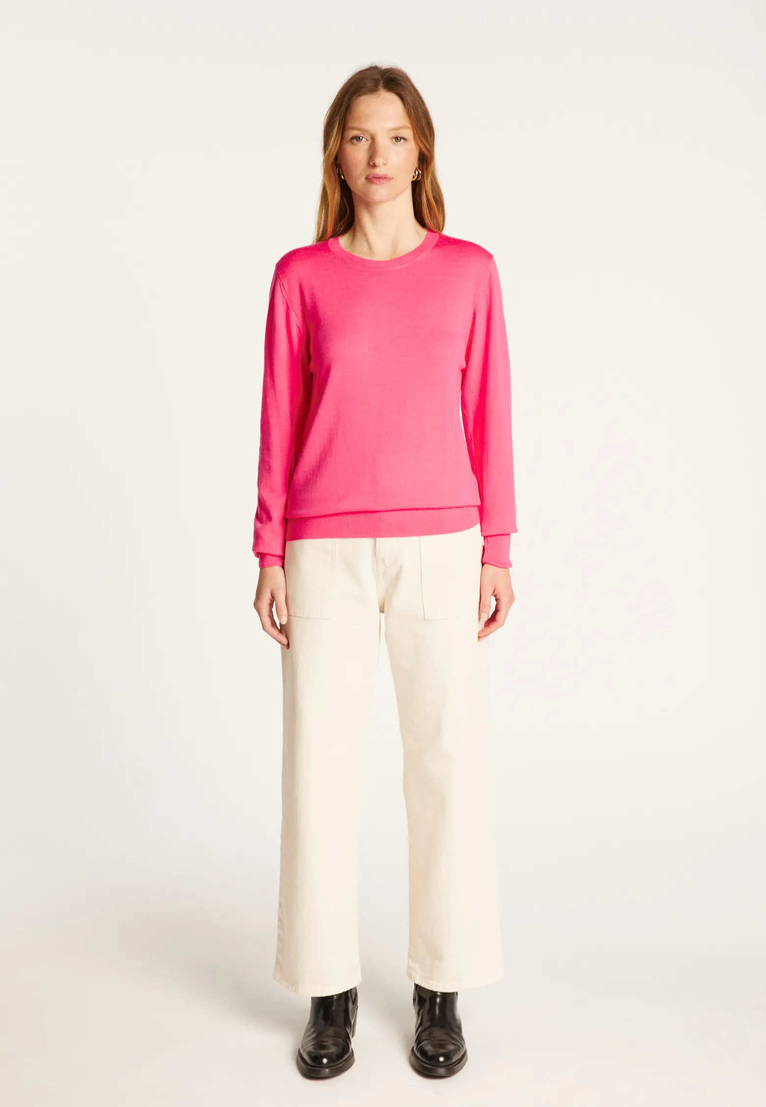 Montagut Round neck merino wool sweater - Asena