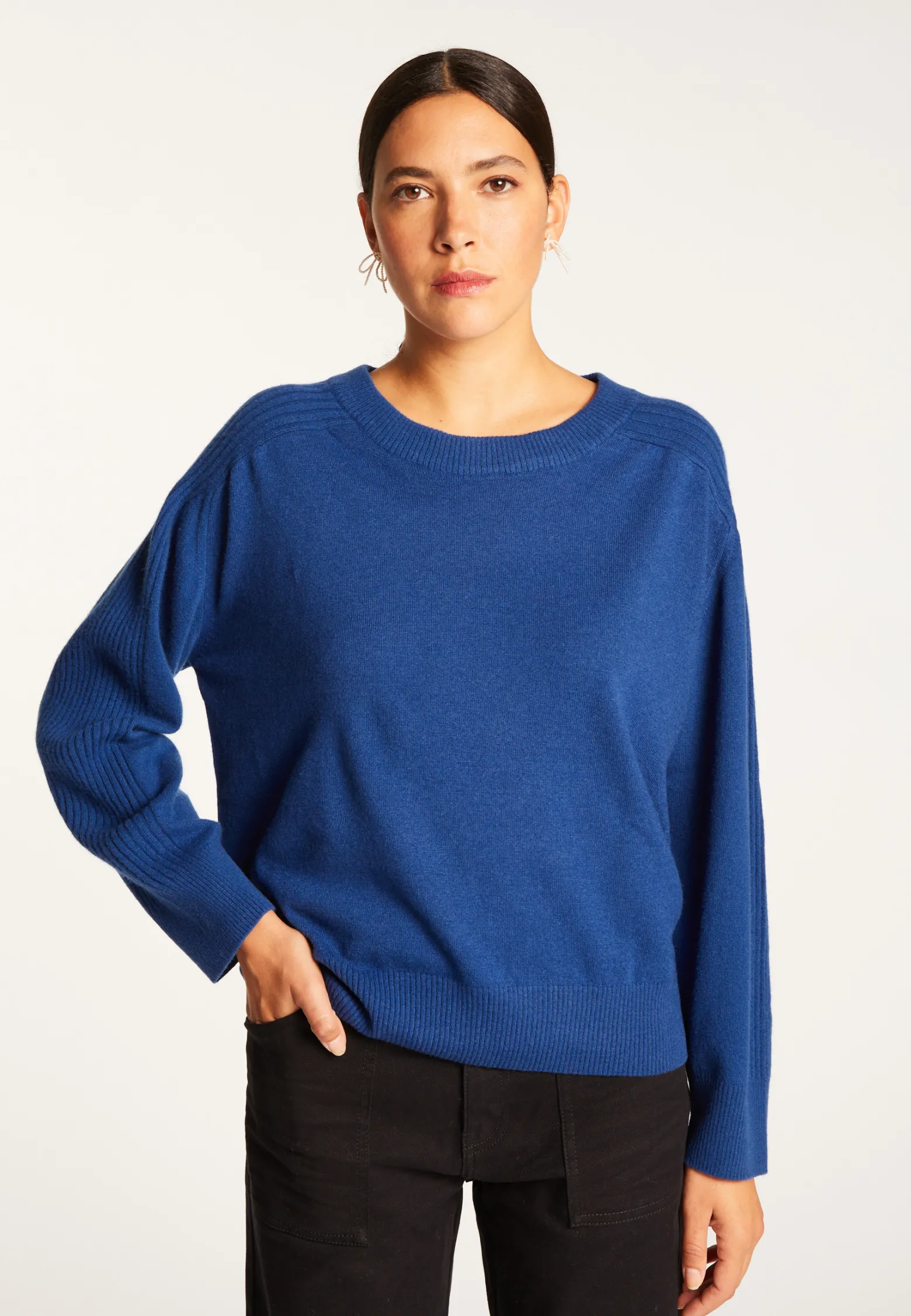 Montagut Round neck sweater in merino wool - Rosalie