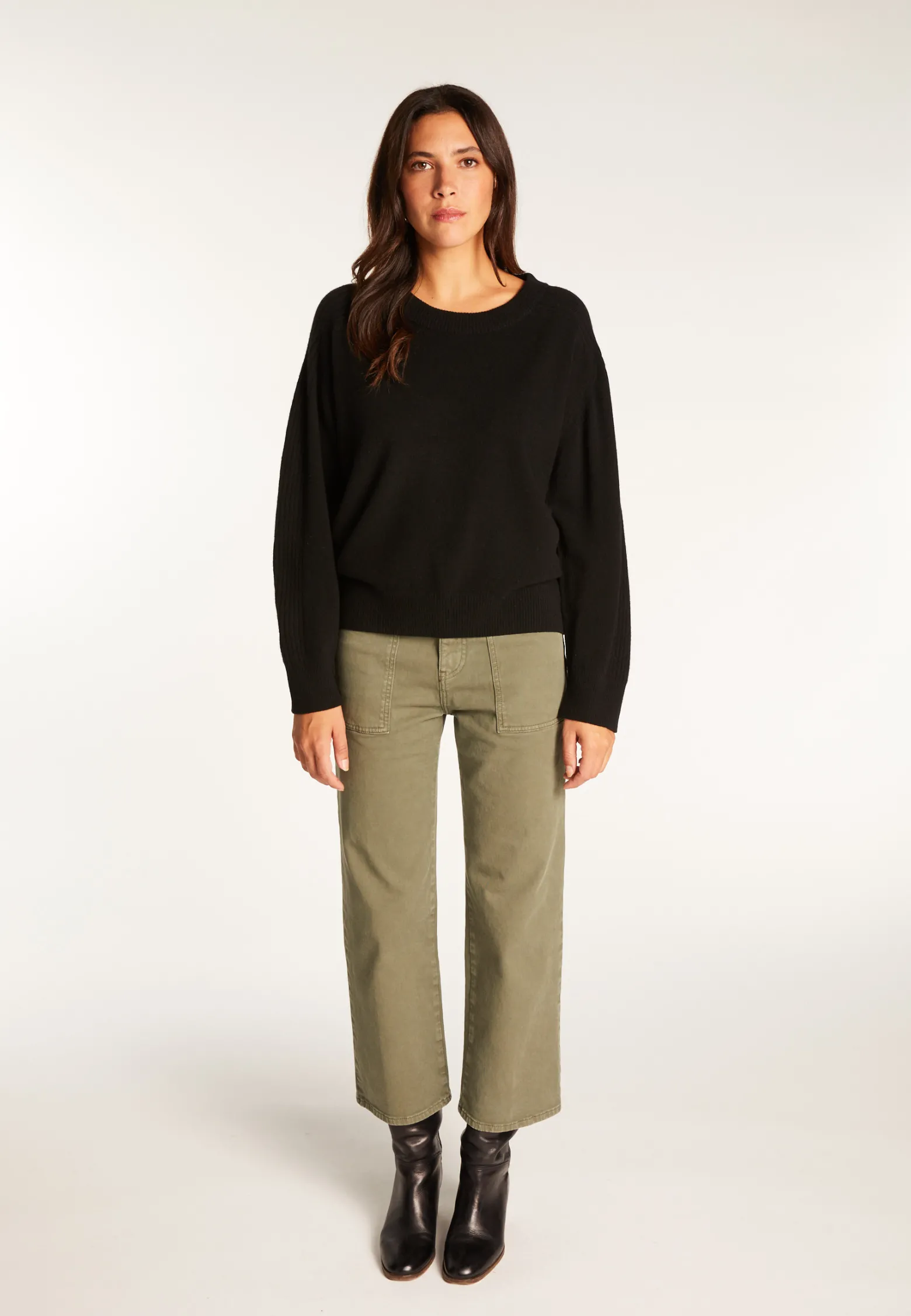 Montagut Round neck sweater in merino wool - Rosalie