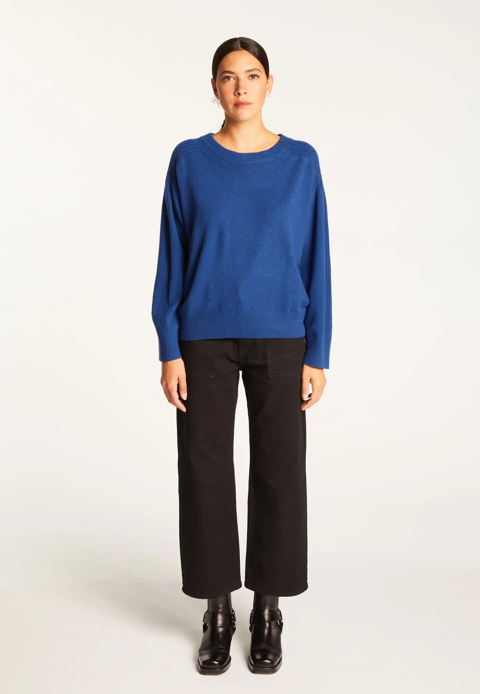 Montagut Round neck sweater in merino wool - Rosalie