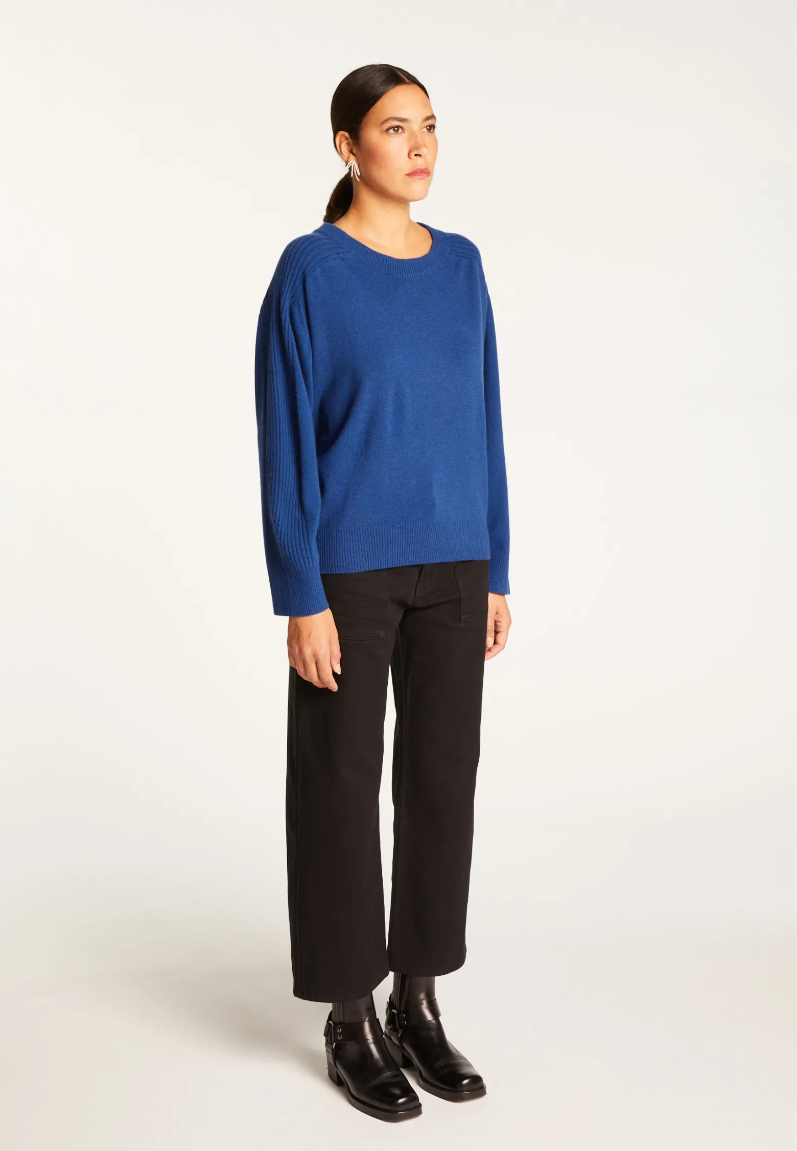 Montagut Round neck sweater in merino wool - Rosalie