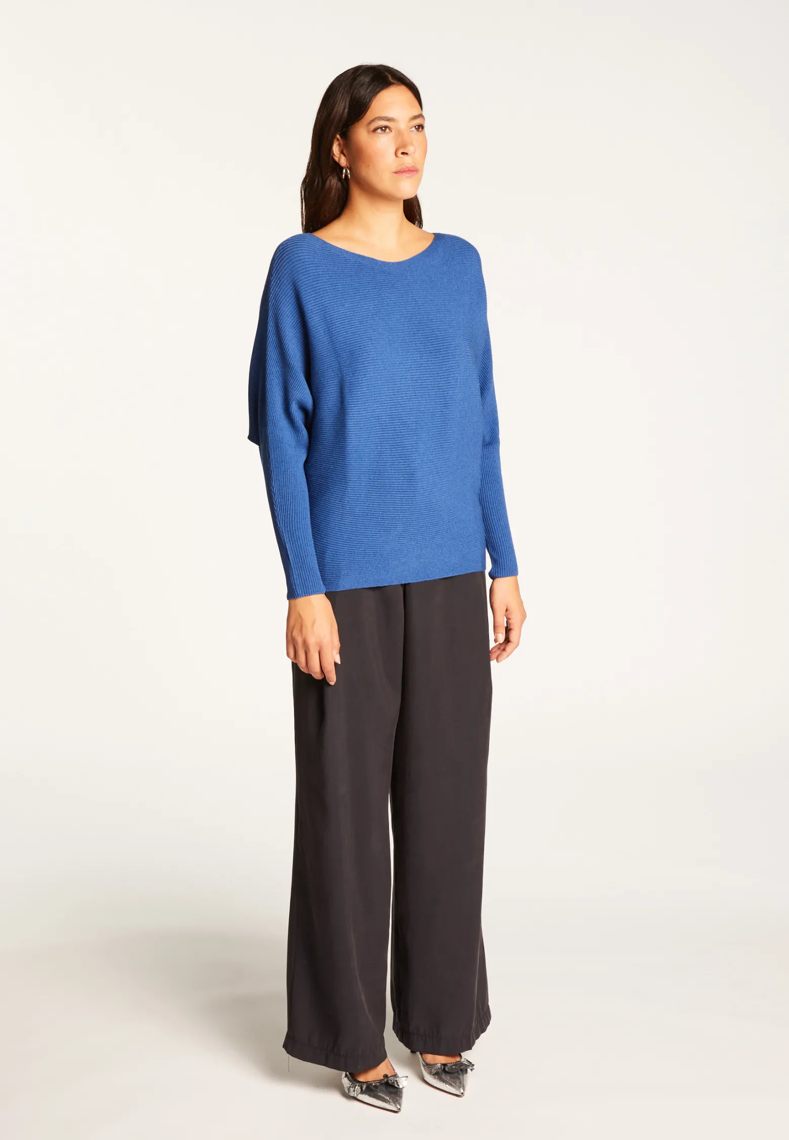 Montagut Round neck sweater in technical wool - Ruby