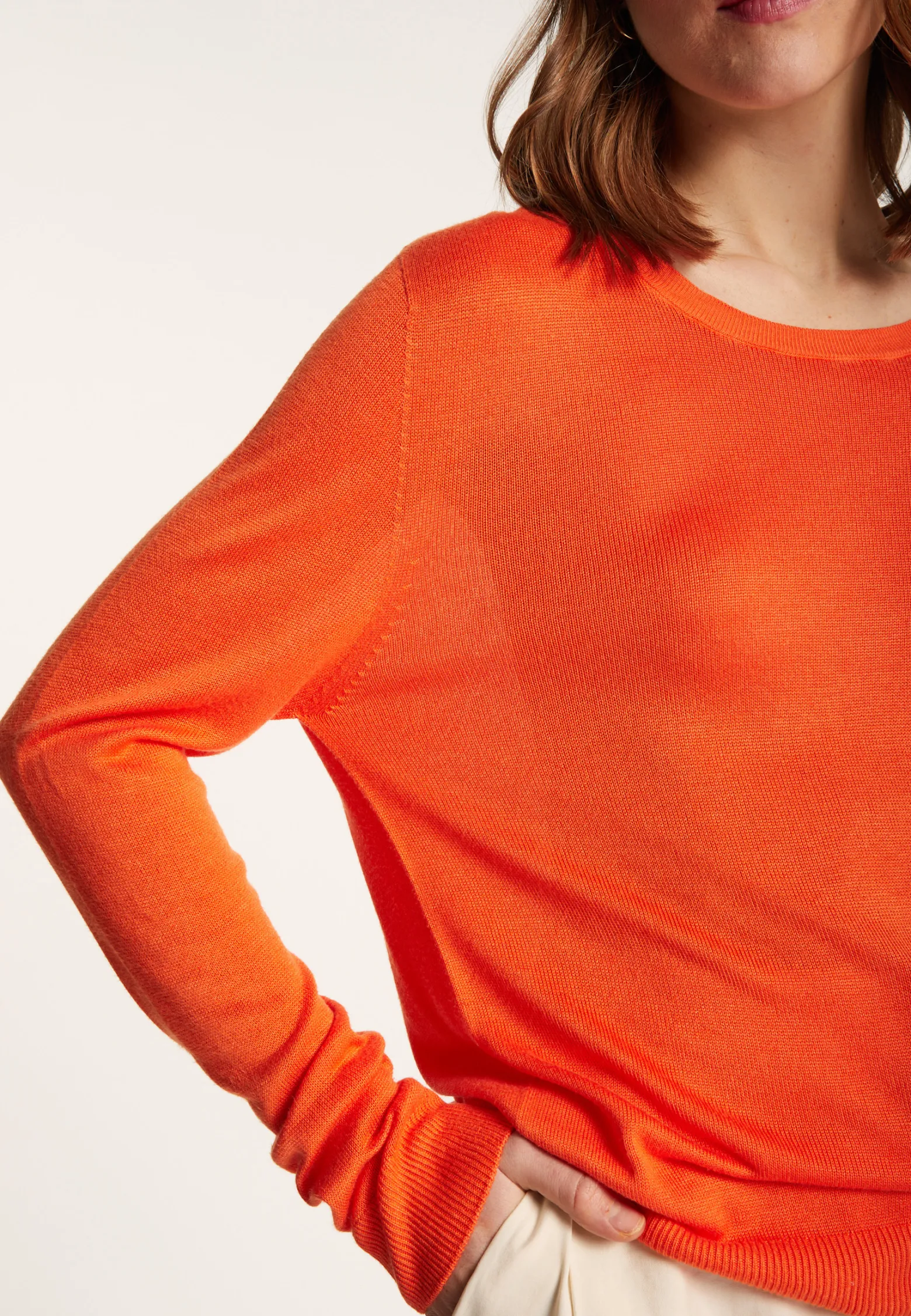 Montagut Round neck sweater in viscose and silk - Ninon