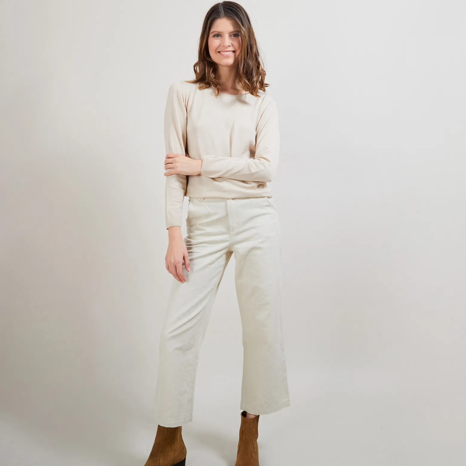 Montagut Round neck sweater Merino Wool - Balneo