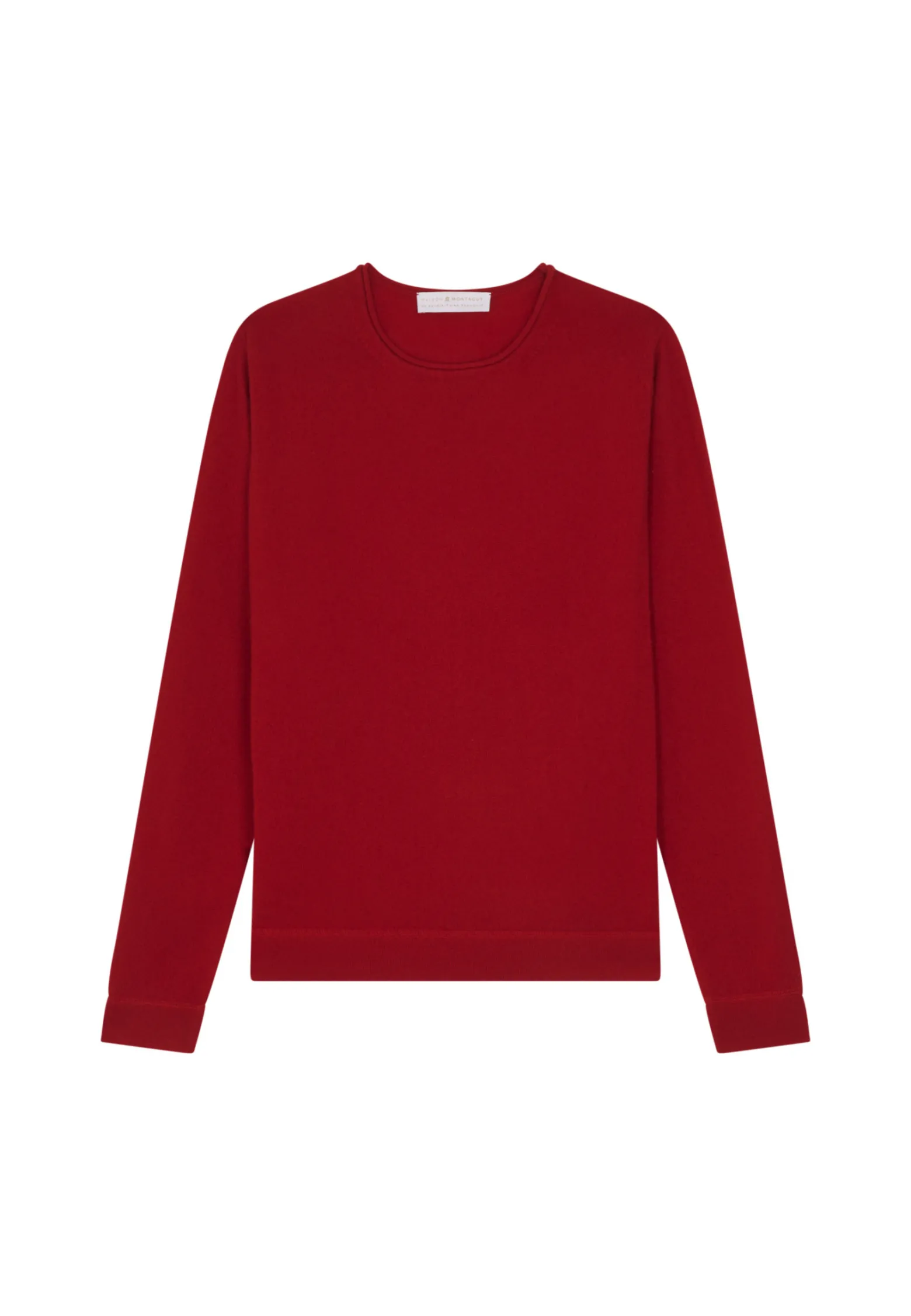 Montagut Round-neck cashmere sweater with rolled finishes - Ernest