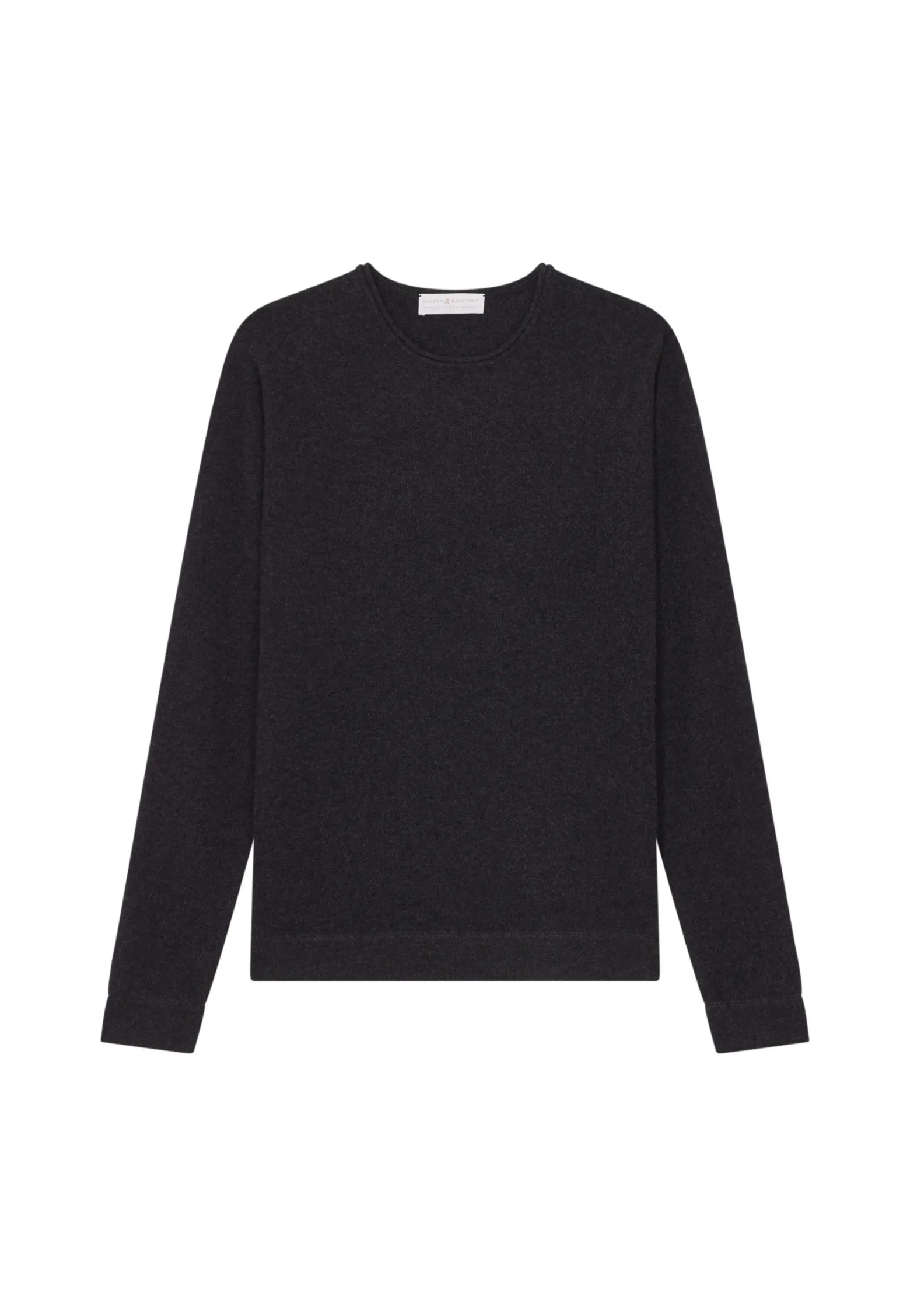 Montagut Round-neck cashmere sweater with rolled finishes - Ernest