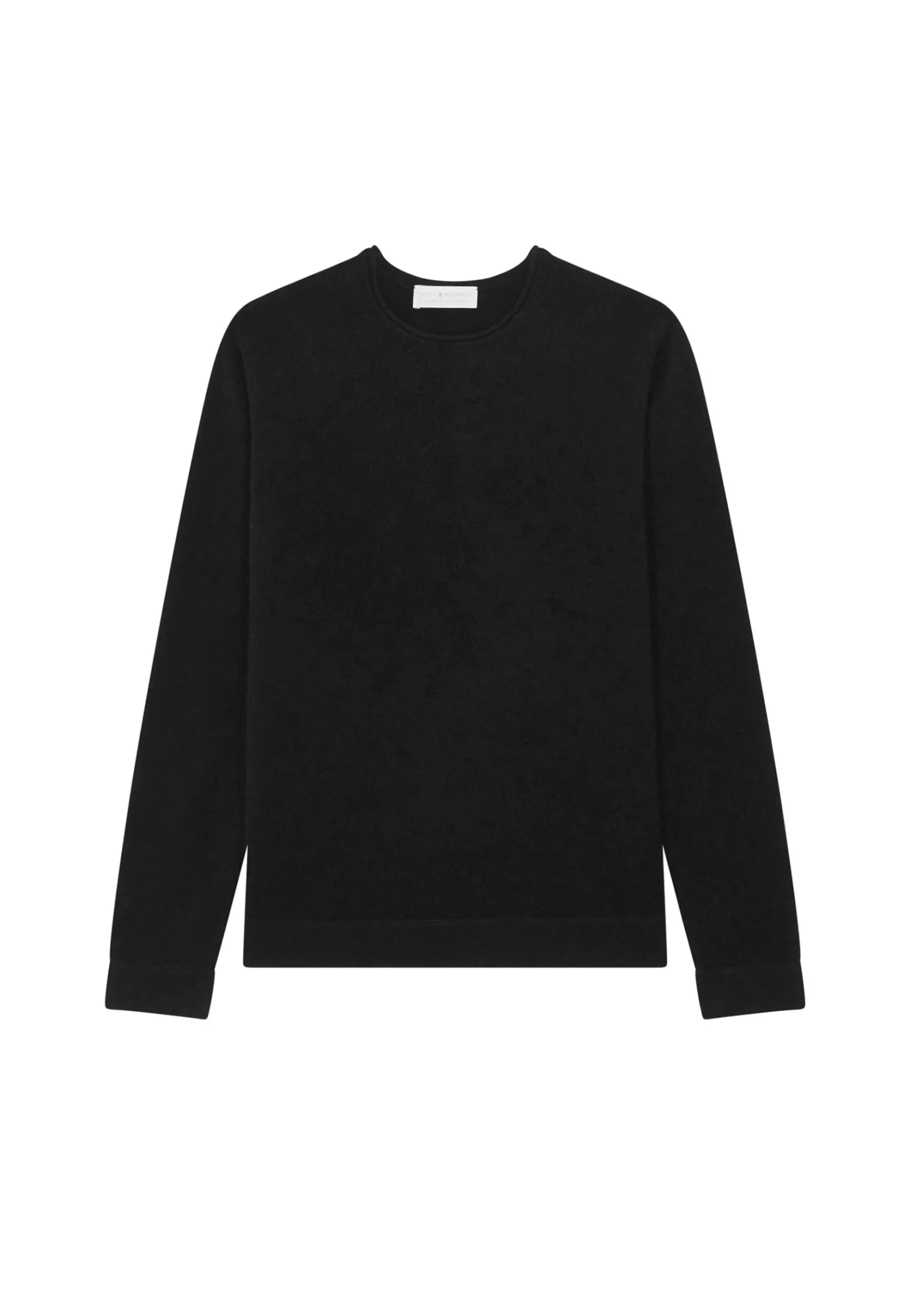 Montagut Round-neck cashmere sweater with rolled finishes - Ernest