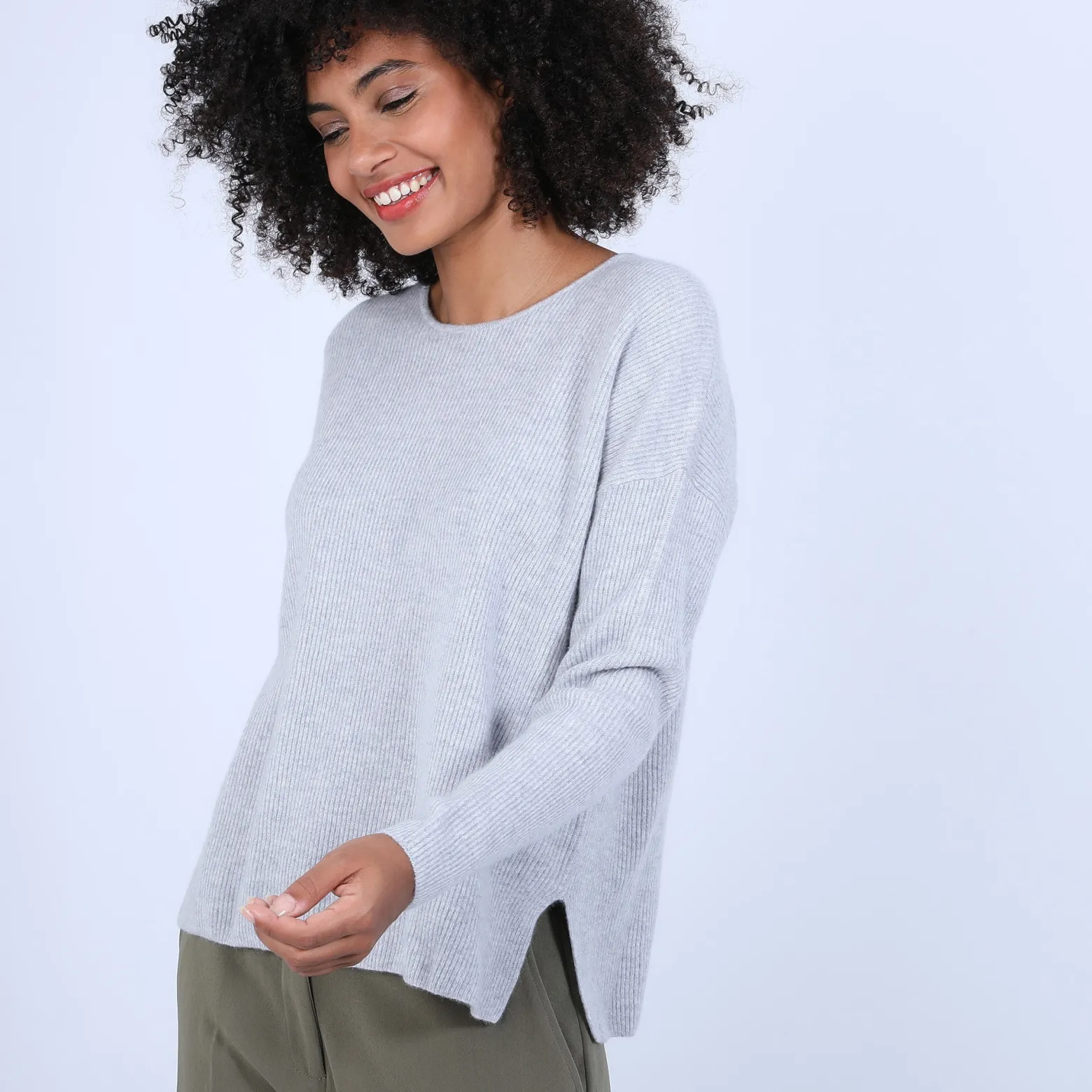 Montagut Round-neck jumper with buttons on the back - Becky