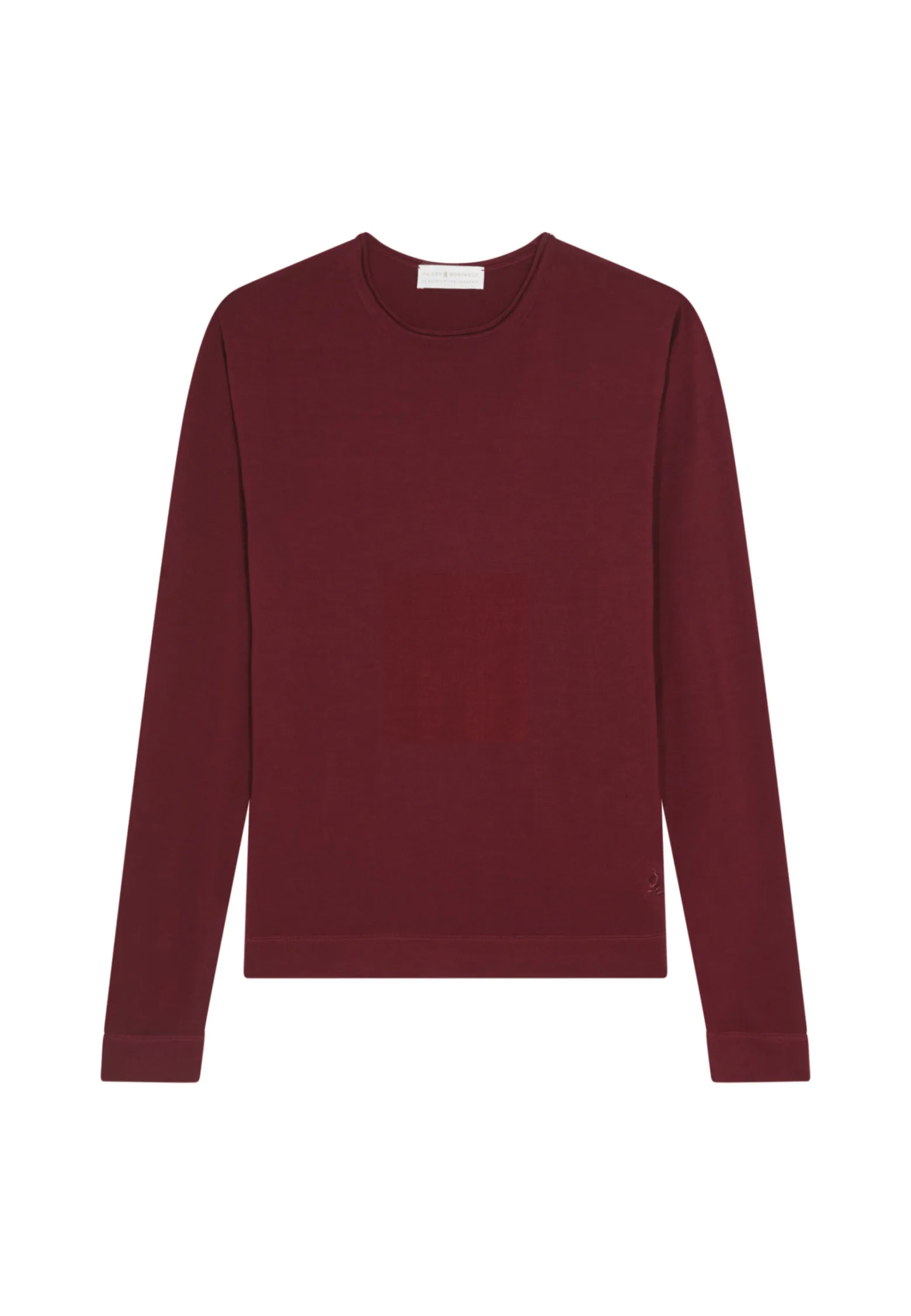 Montagut Round-neck merino wool sweater with rolled finishes - Rythme