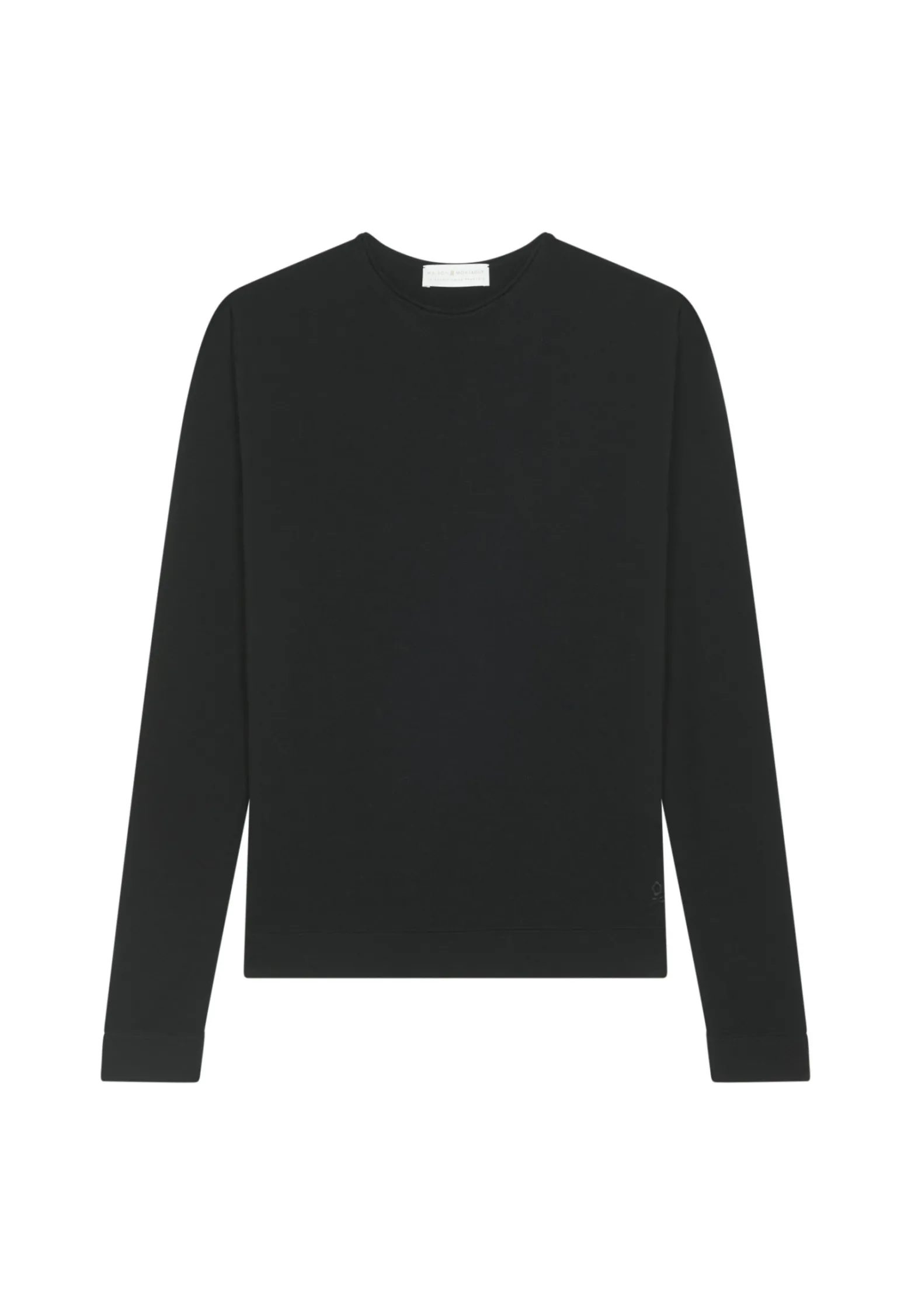 Montagut Round-neck merino wool sweater with rolled finishes - Rythme