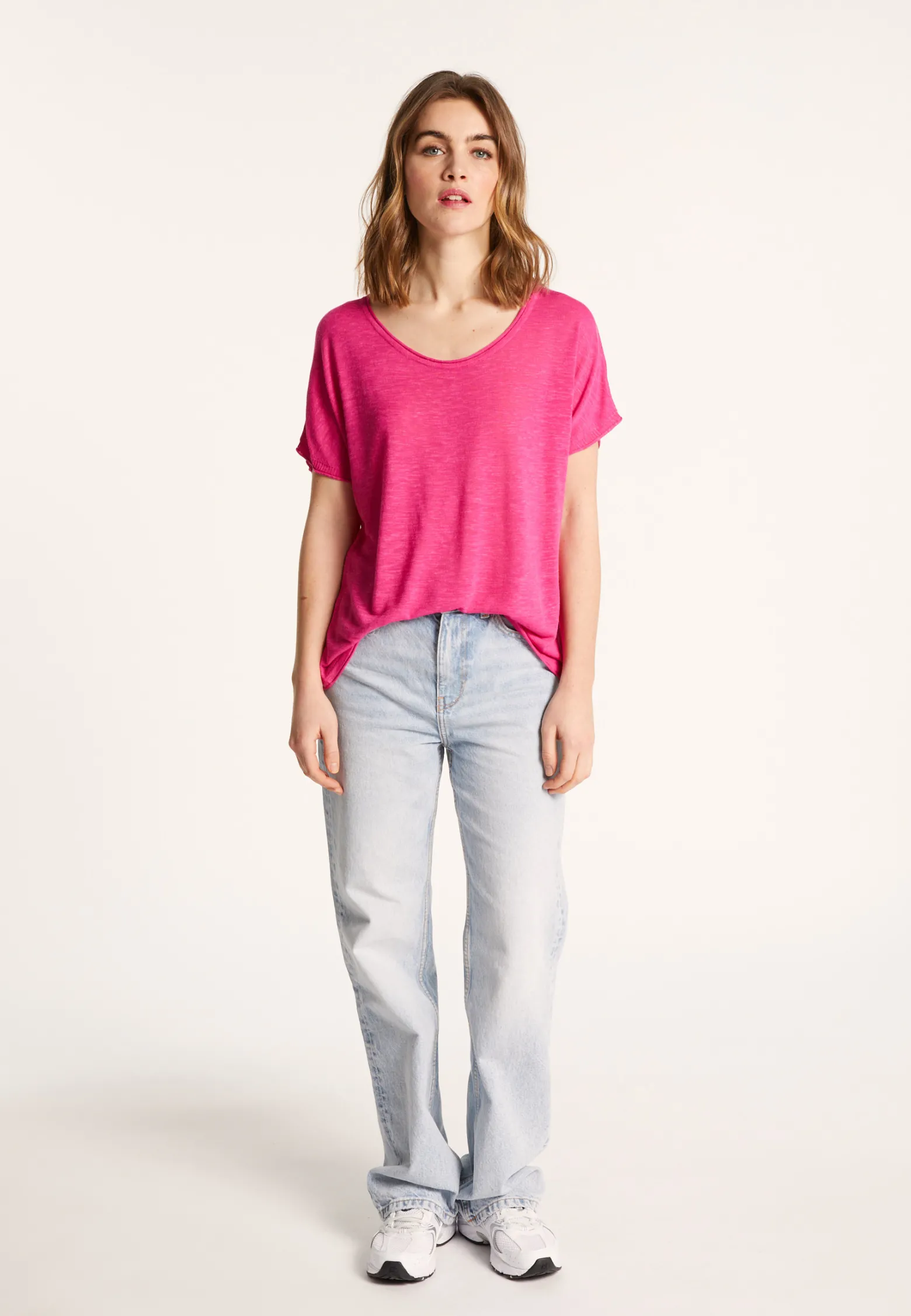 Montagut Round-neck slub linen T-shirt - Loli