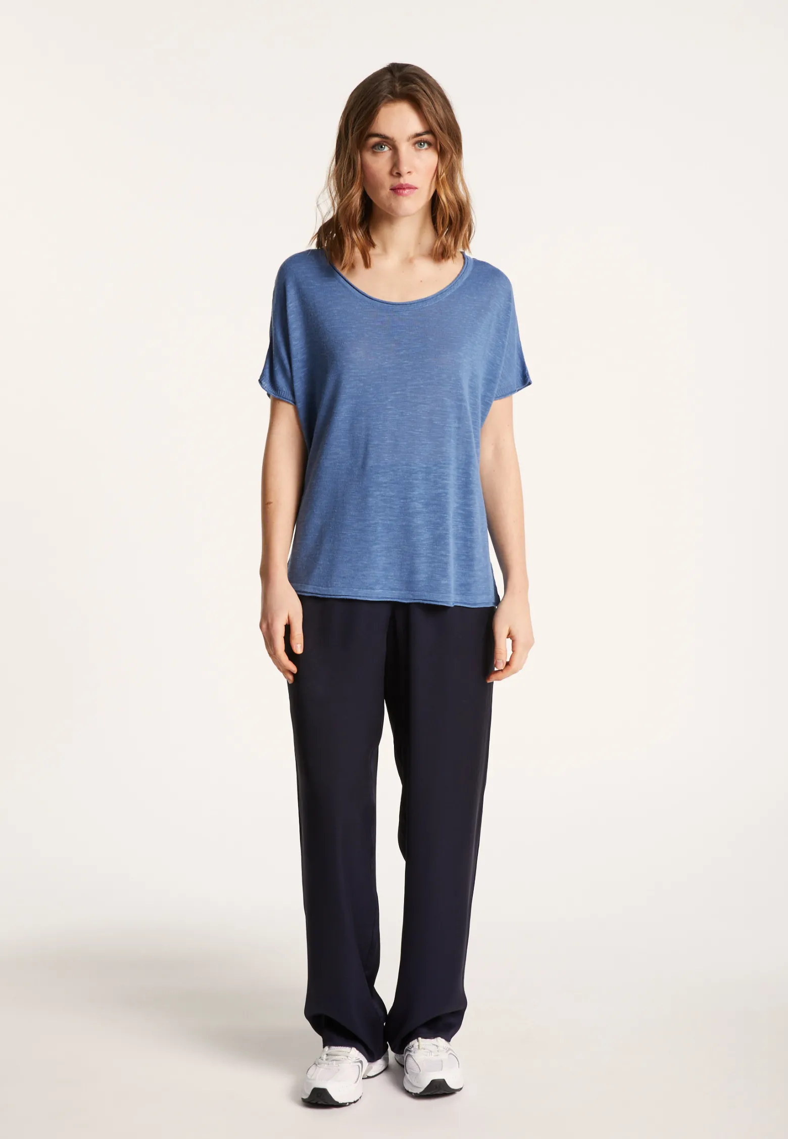 Montagut Round-neck slub linen T-shirt - Loli