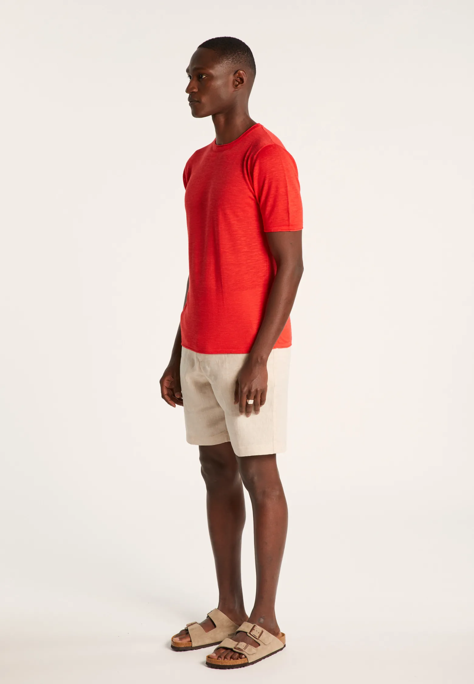 Montagut Round-neck slub linen T-shirt - Renaud