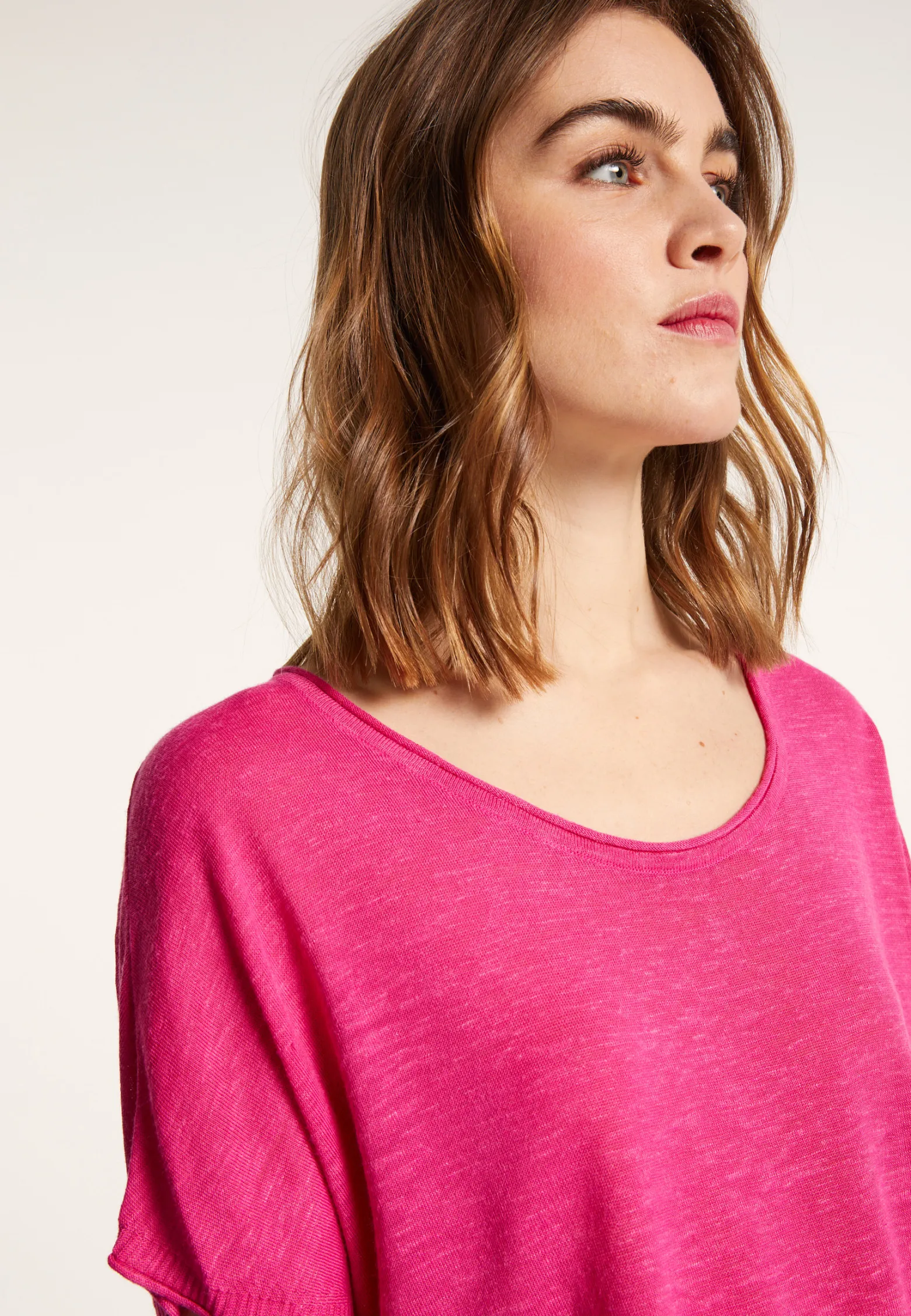 Montagut Round-neck slub linen T-shirt - Loli