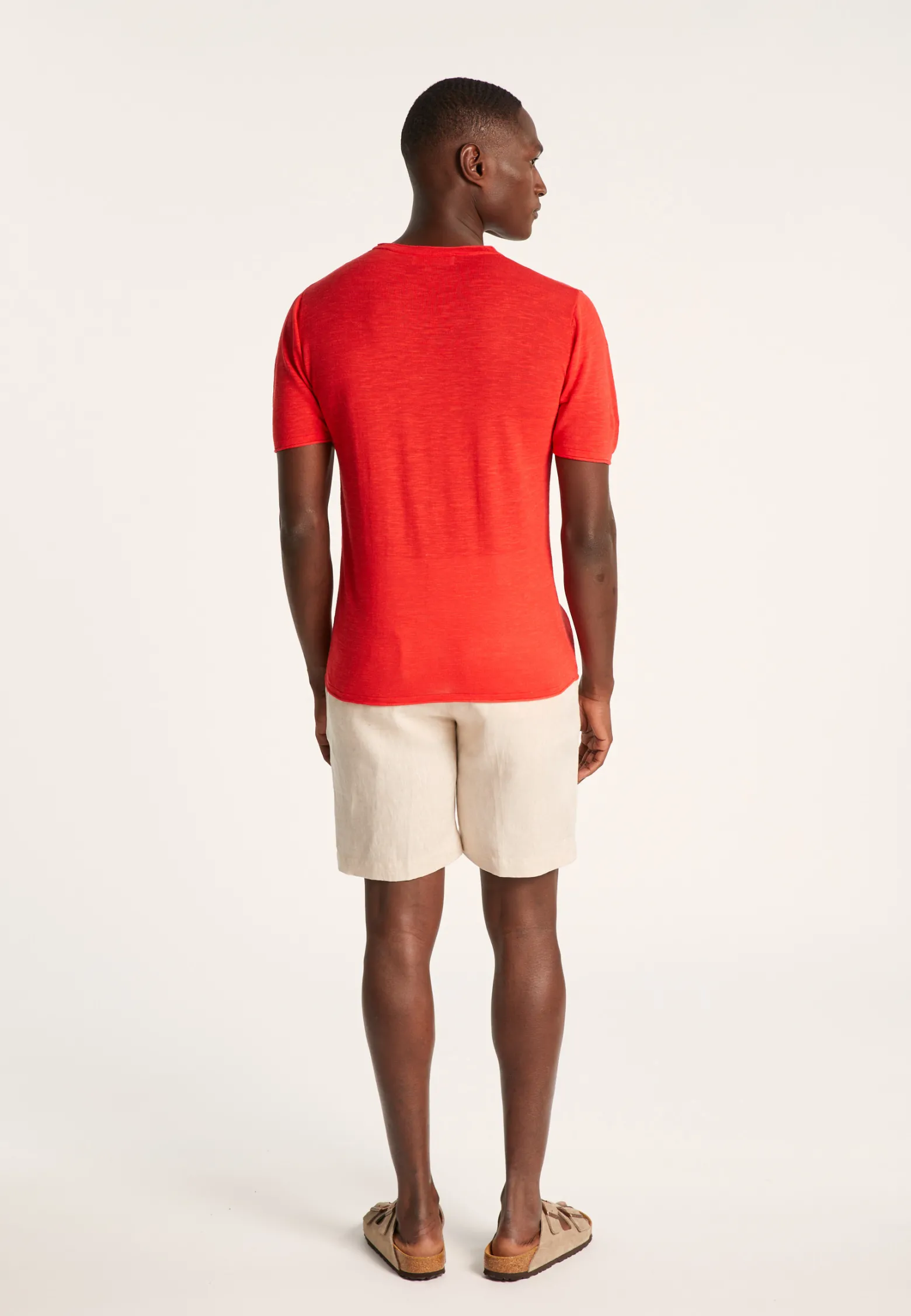 Montagut Round-neck slub linen T-shirt - Renaud