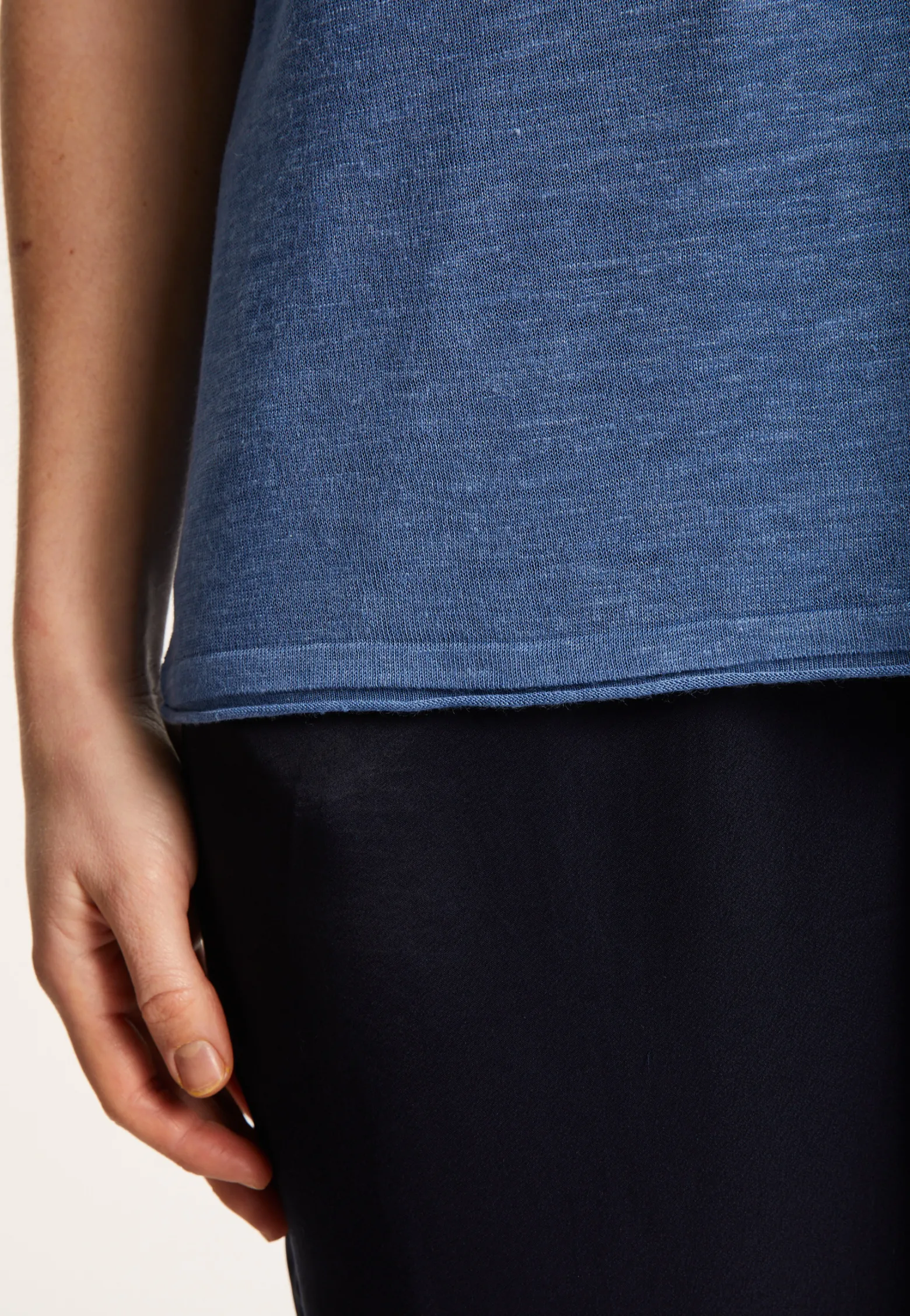 Montagut Round-neck slub linen T-shirt - Loli
