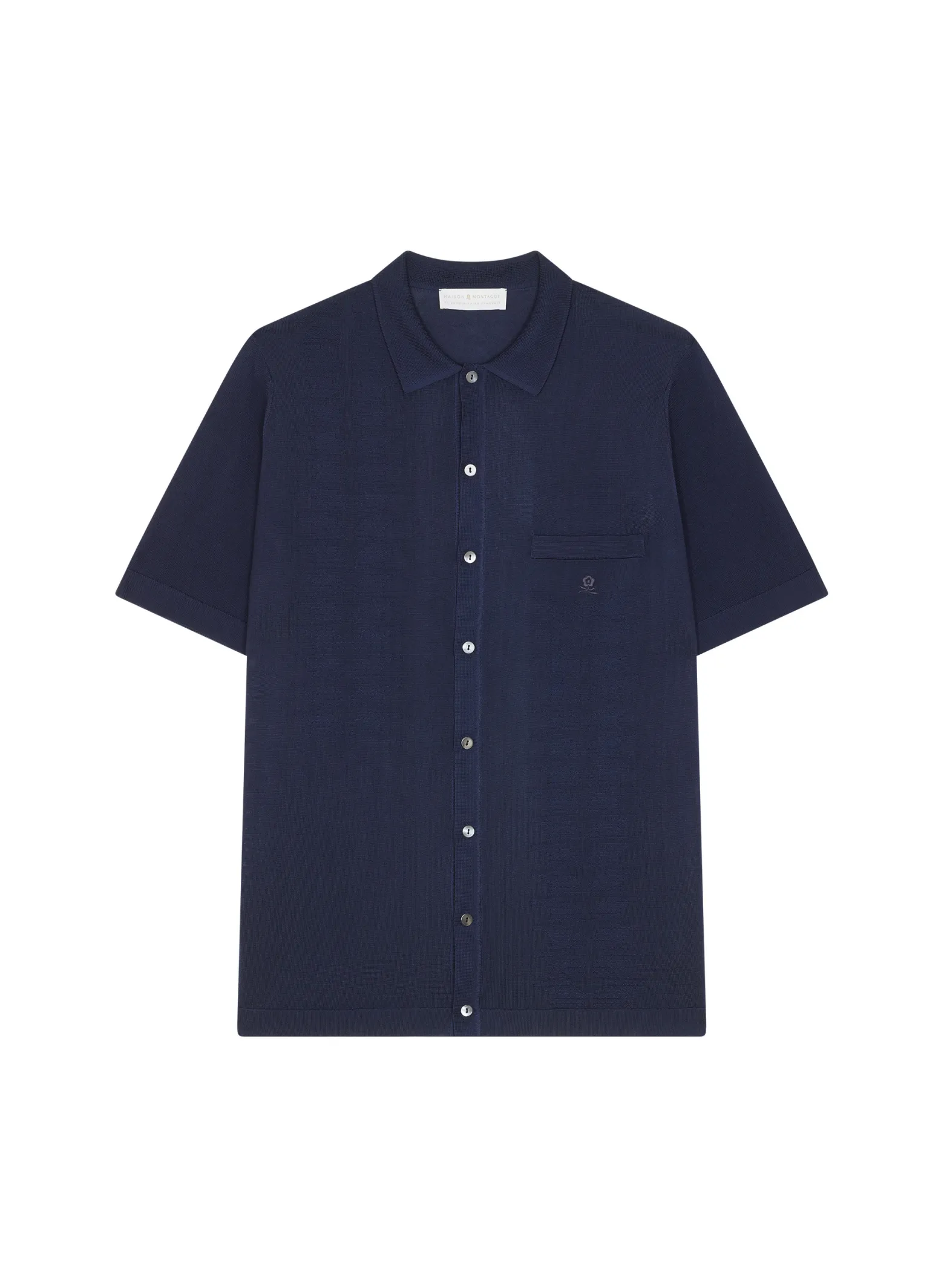 Montagut Short Sleeve Patterned Shirt in Fil Lumiere - Gustav