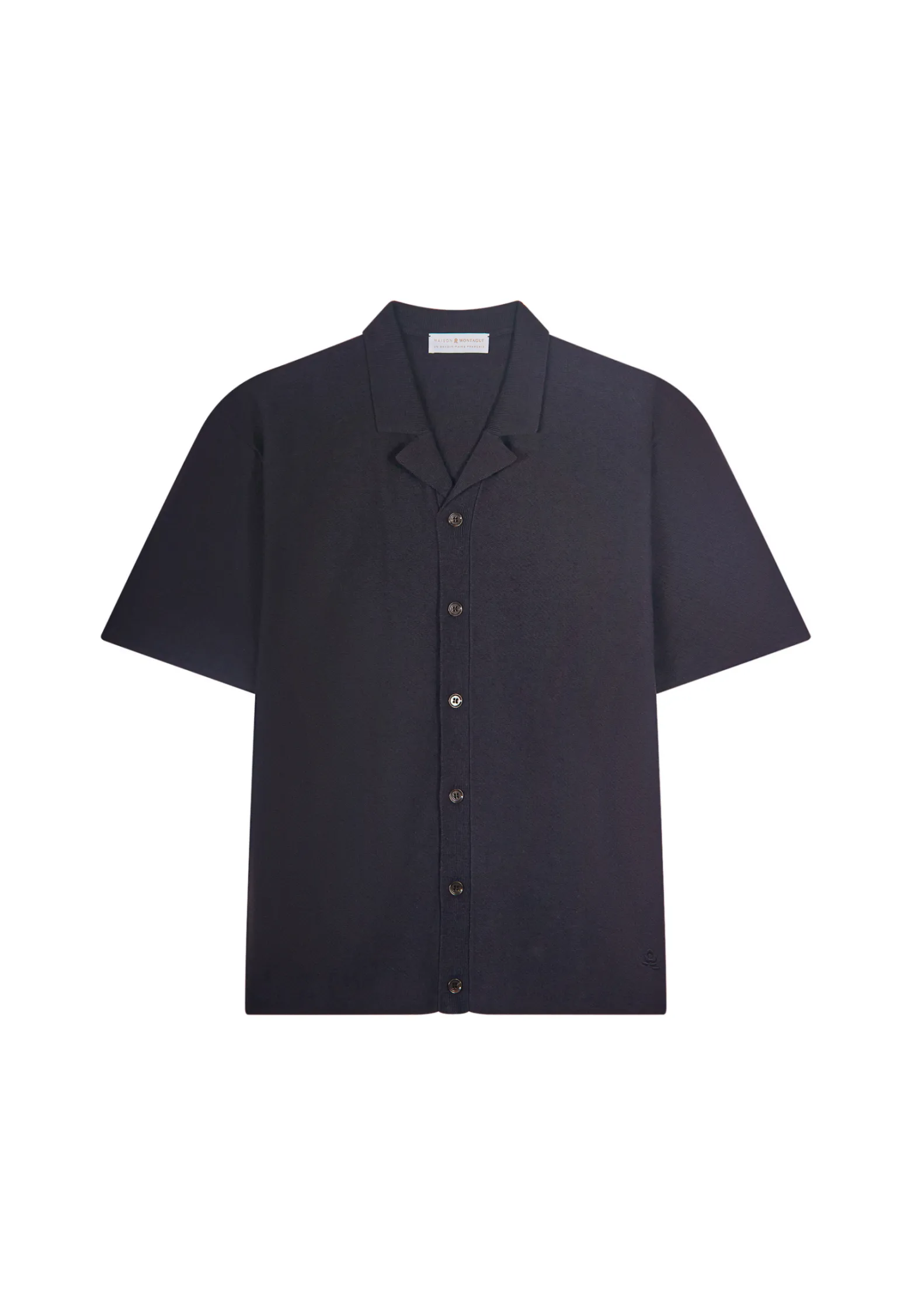 Montagut Short-sleeved cotton and linen shirt - Igino