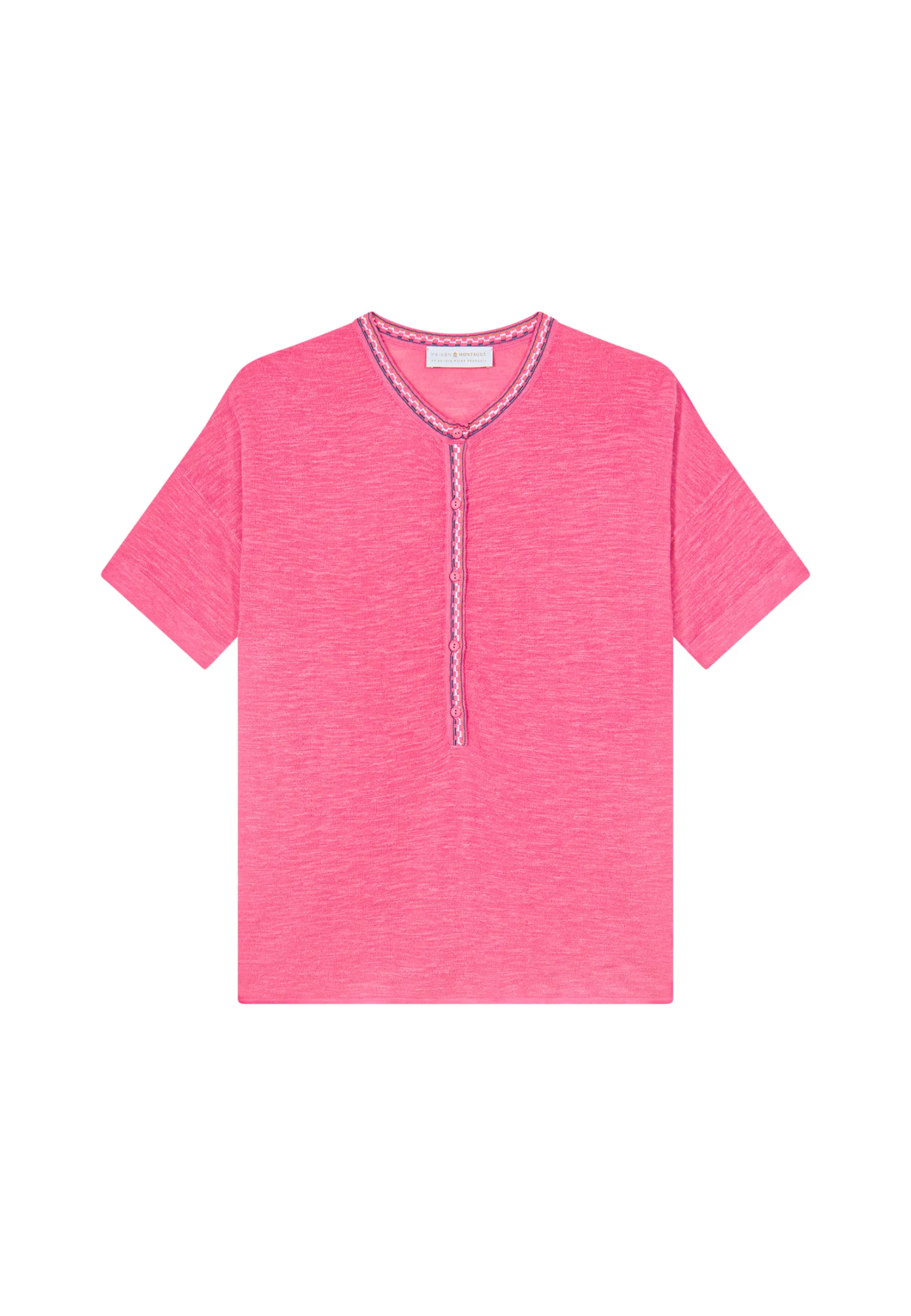 Montagut Short-sleeved cotton and linen cardigan - Lauria