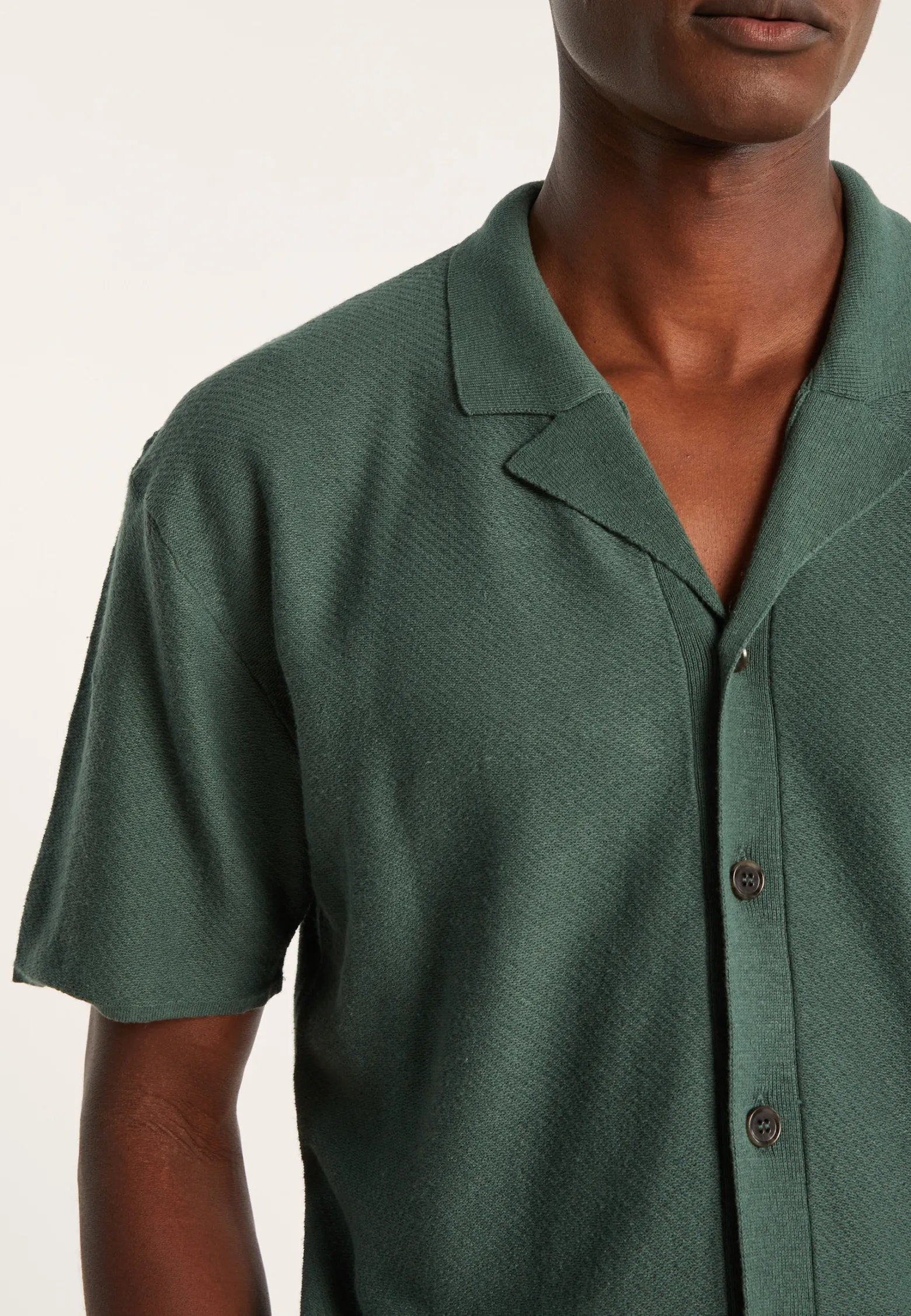 Montagut Short-sleeved cotton and linen shirt - Igino