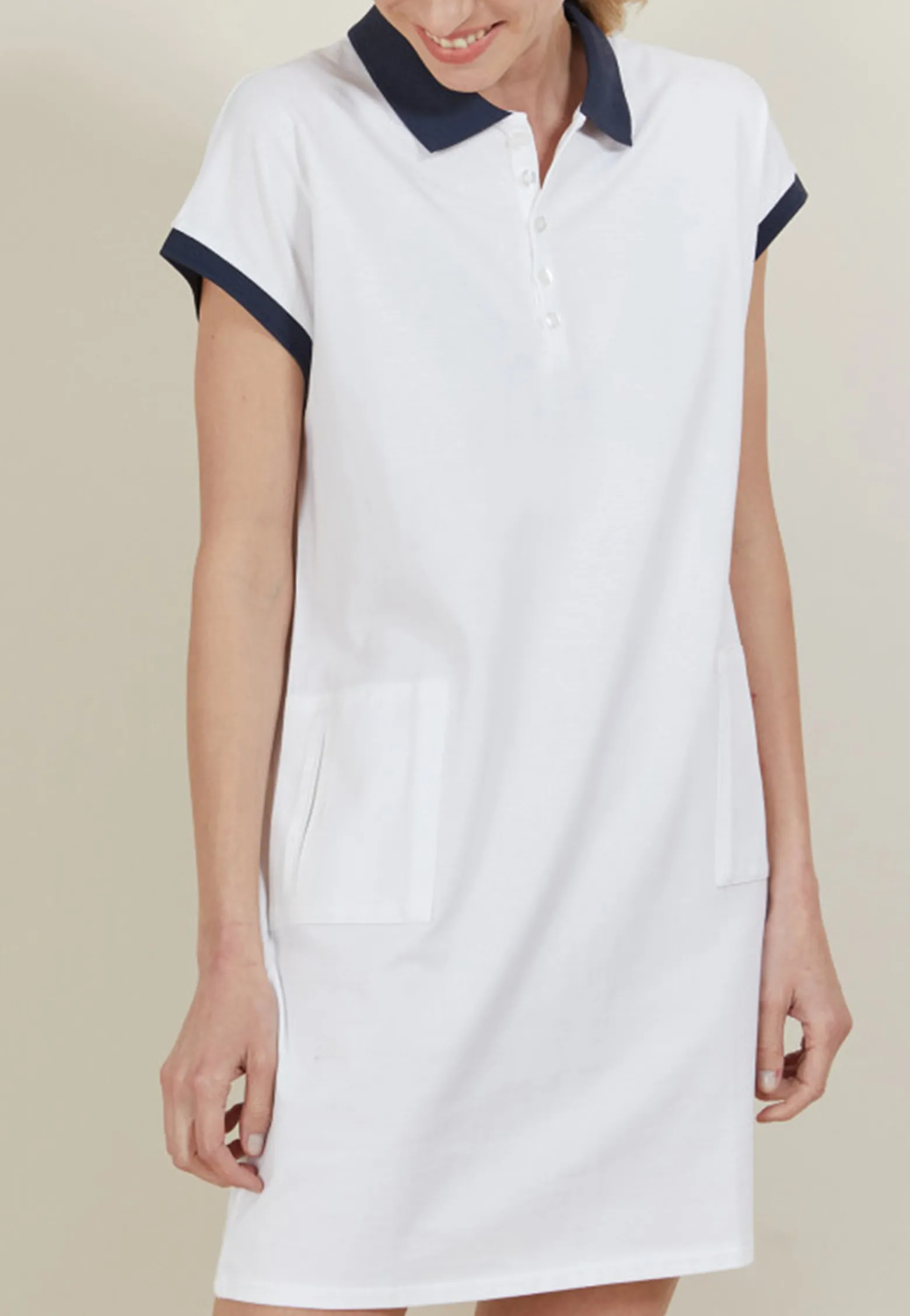Montagut Short-sleeved cotton dress - Angy