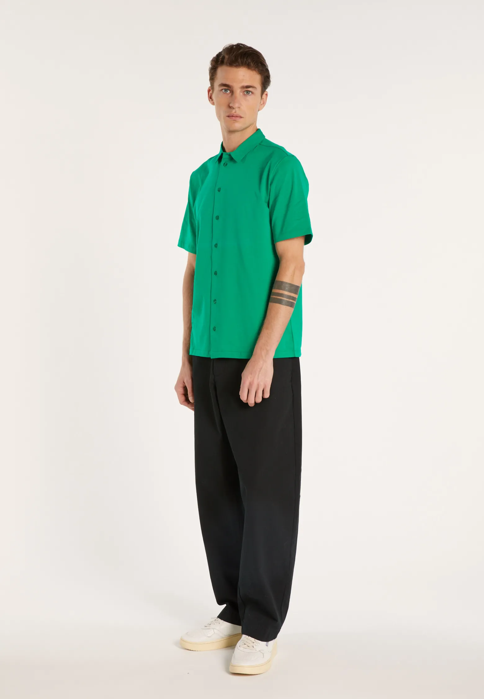Montagut Short-sleeved cotton shirt - LAURIER