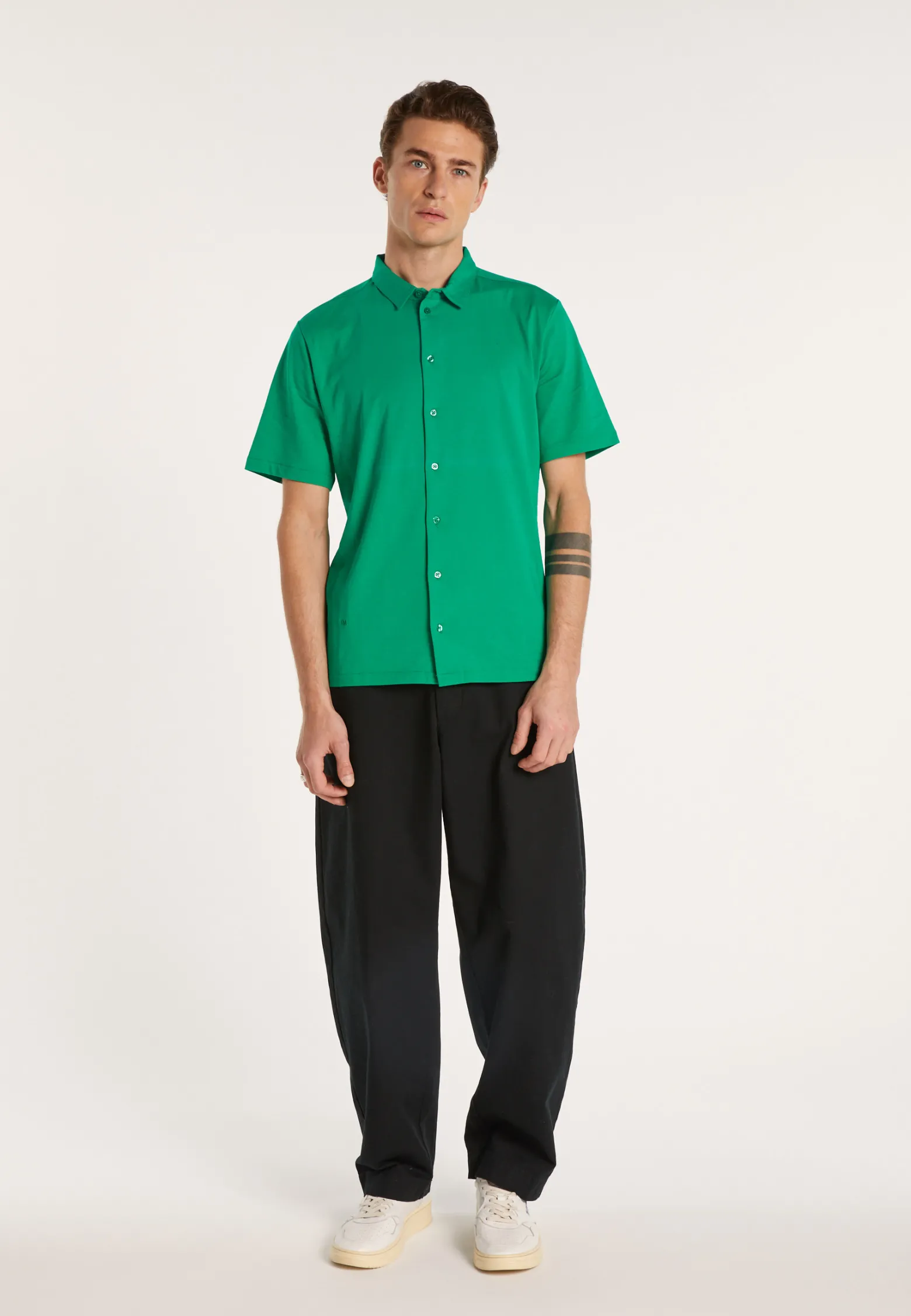 Montagut Short-sleeved cotton shirt - LAURIER
