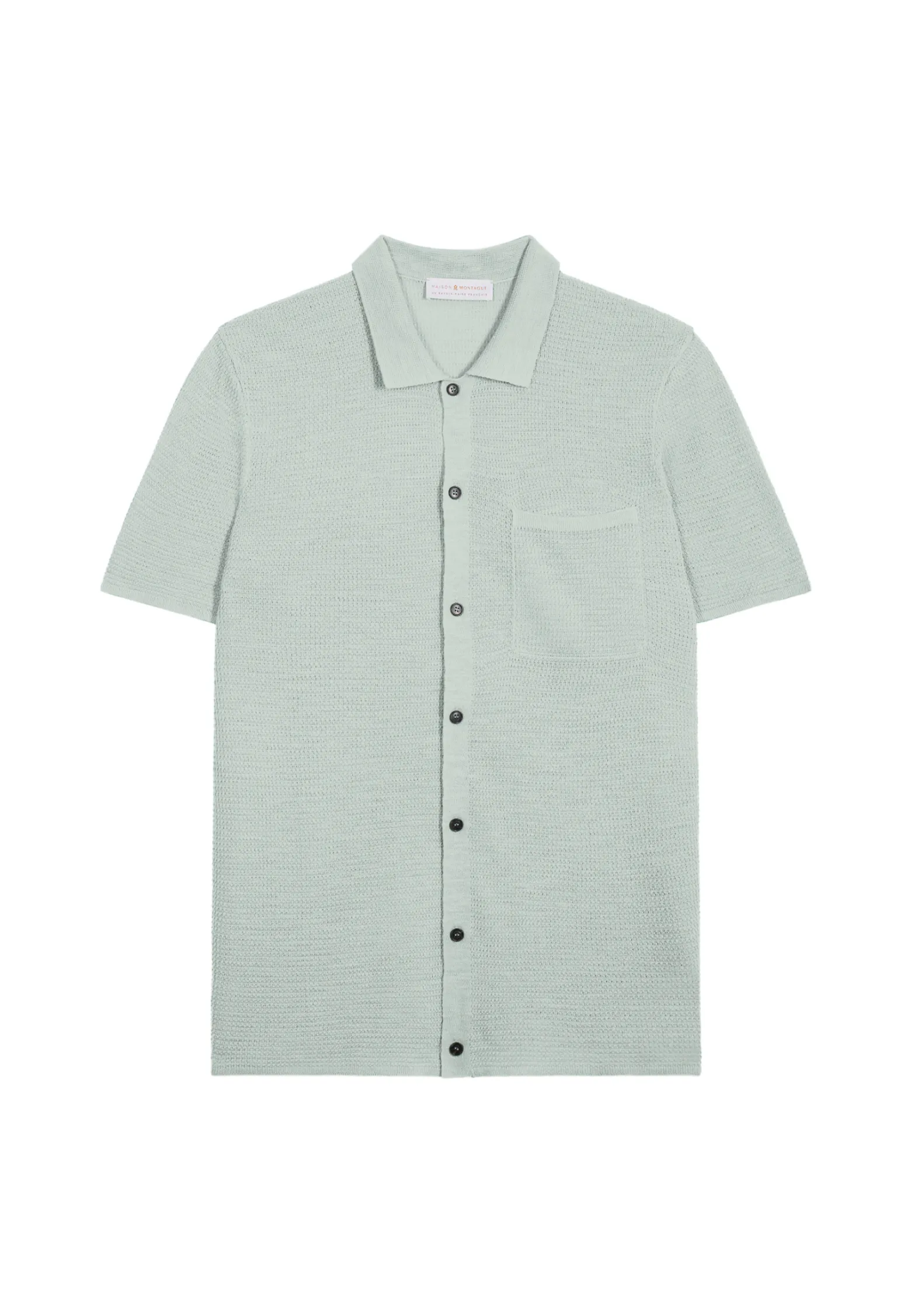 Montagut Short-sleeved flamed linen shirt - Icarus