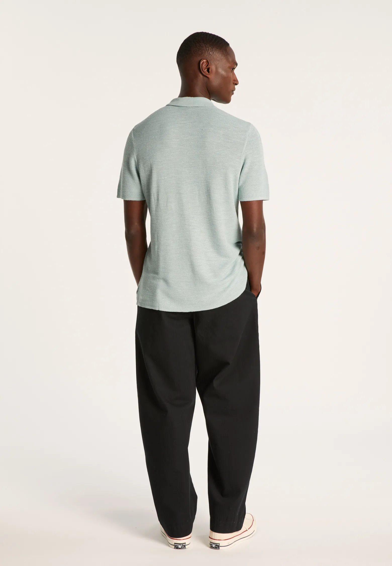 Montagut Short-sleeved flamed linen shirt - Icarus