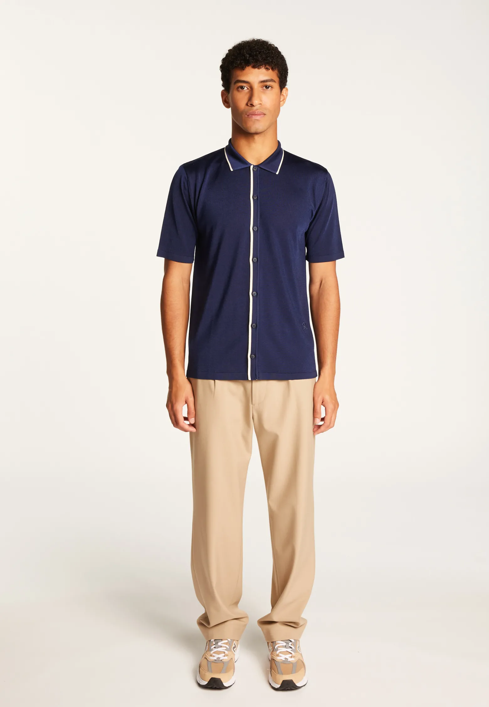 Montagut Short-sleeved shirt in Fil Lumière - Roman