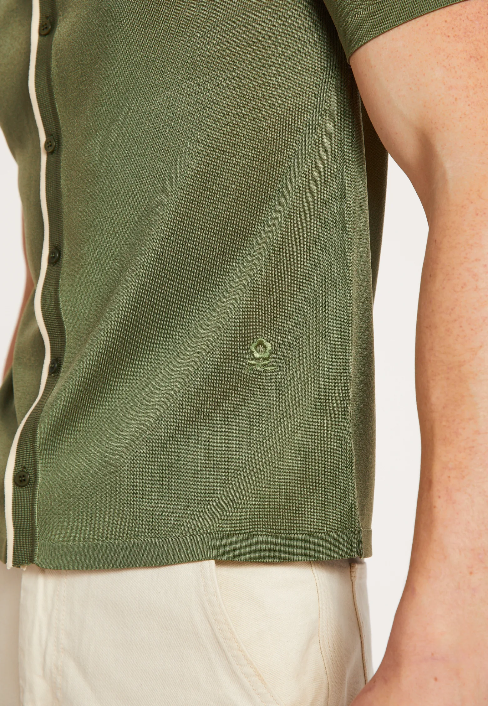 Montagut Short-sleeved shirt in Fil Lumière - Roman