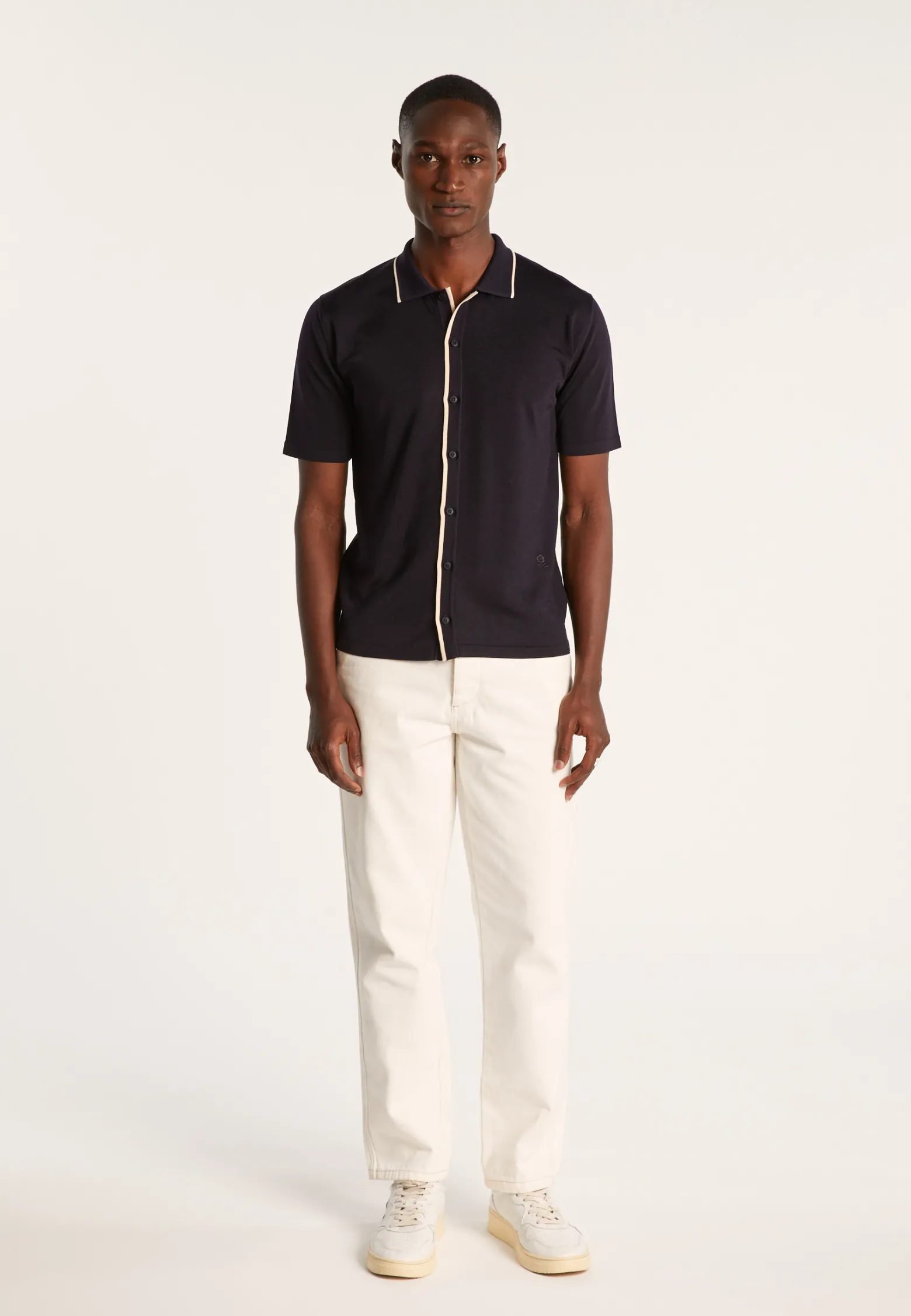 Montagut Short-sleeved shirt in Fil Lumière - Roman