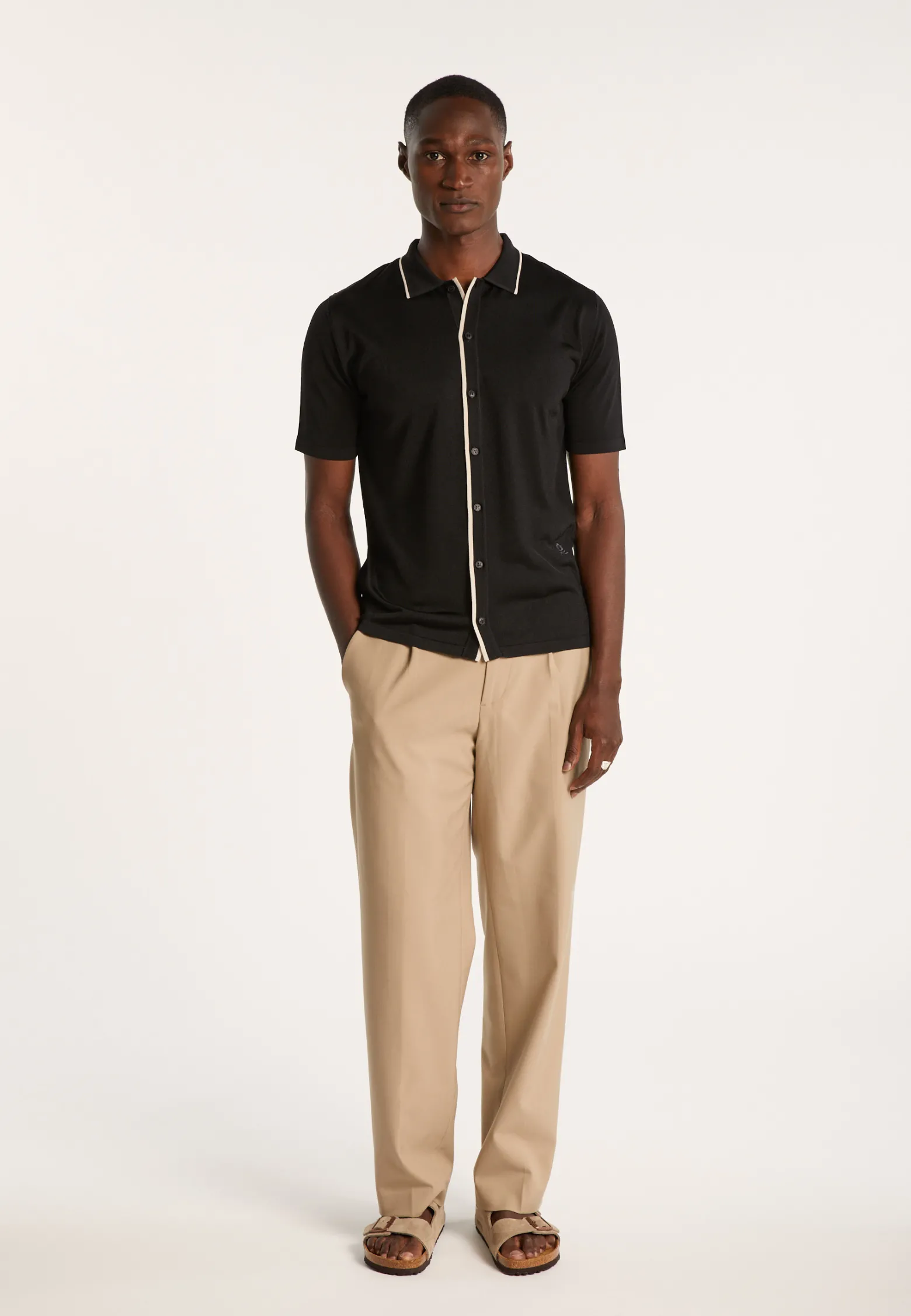 Montagut Short-sleeved shirt in Fil Lumière - Roman