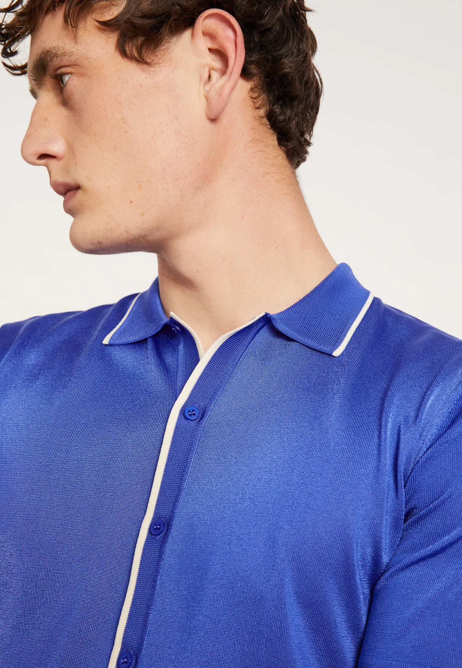 Montagut Short-sleeved shirt in Fil Lumière - Roman