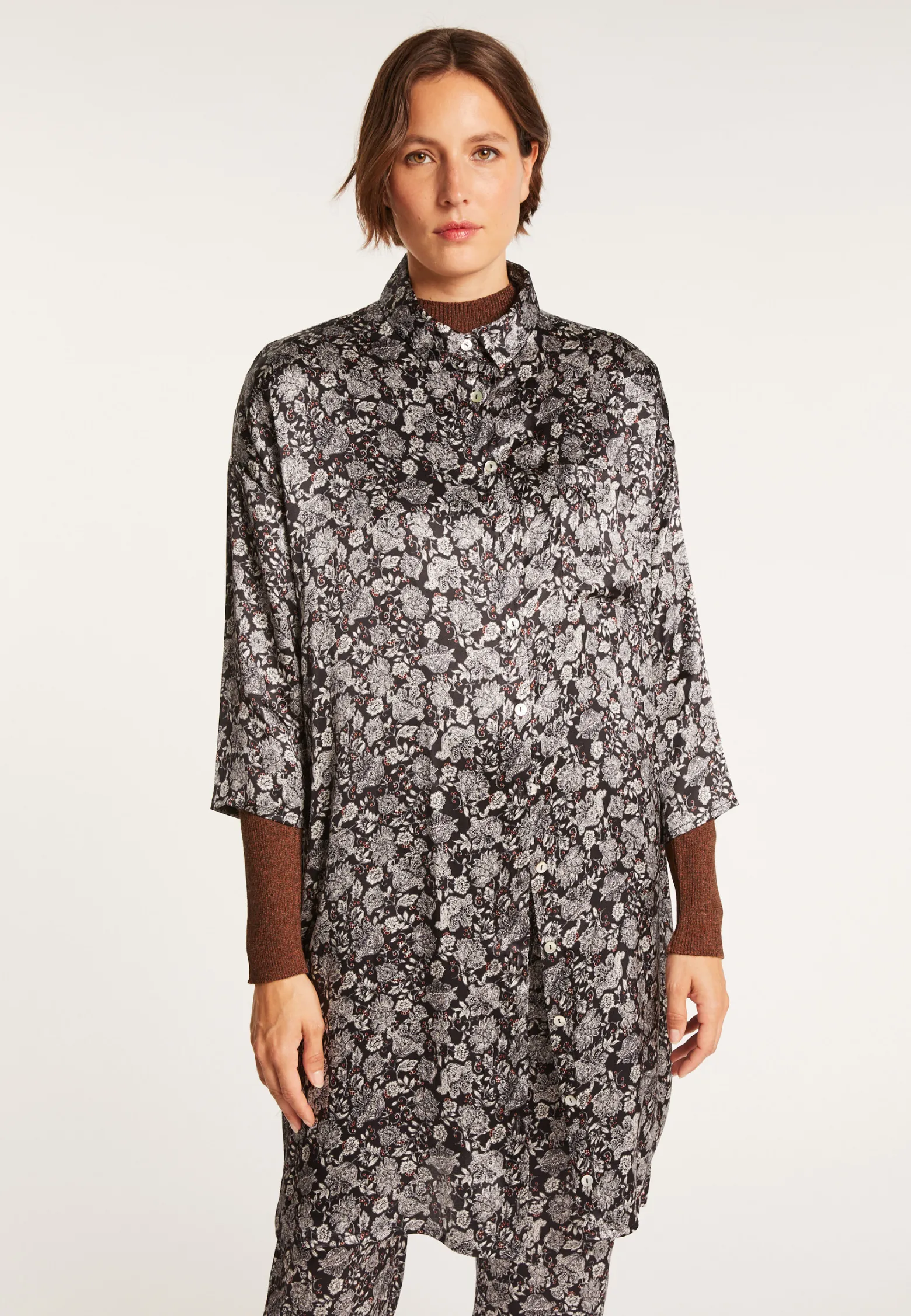 Montagut Silk shirt-dress by Maison & Maison Martin Morel - Gaspar