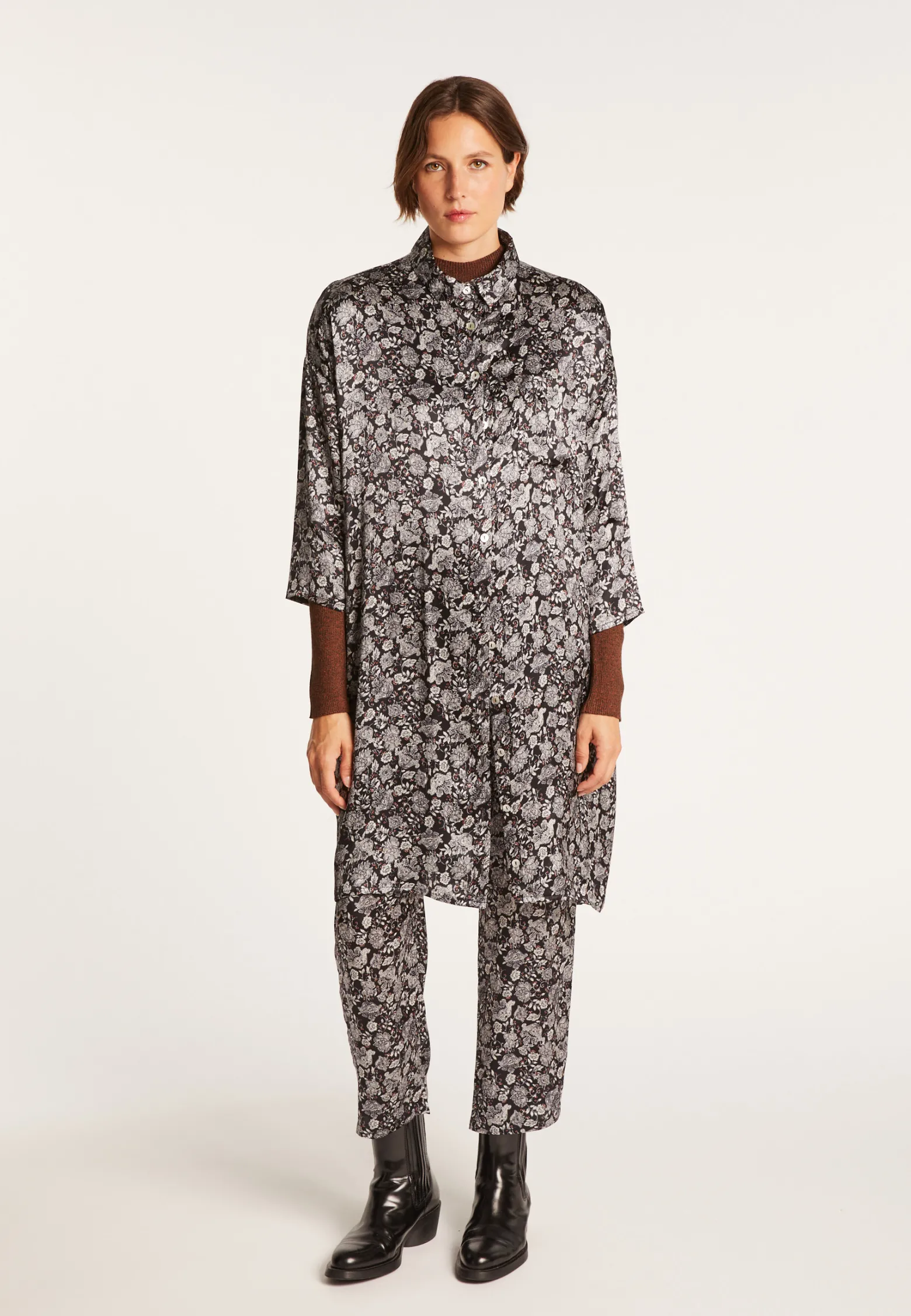 Montagut Silk shirt-dress by Maison & Maison Martin Morel - Gaspar