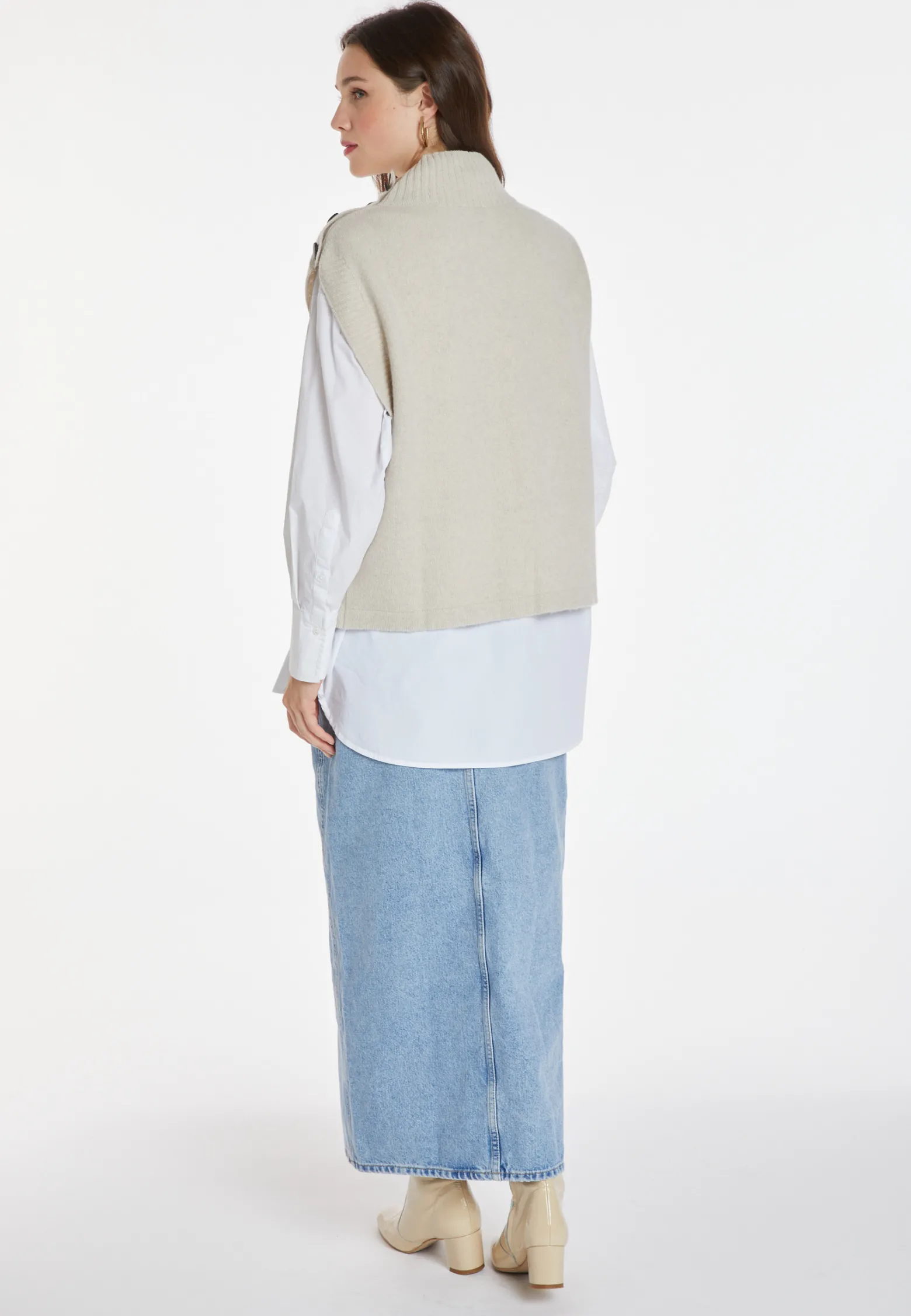 Montagut Sleeveless cashmere and wool sweater - Anika