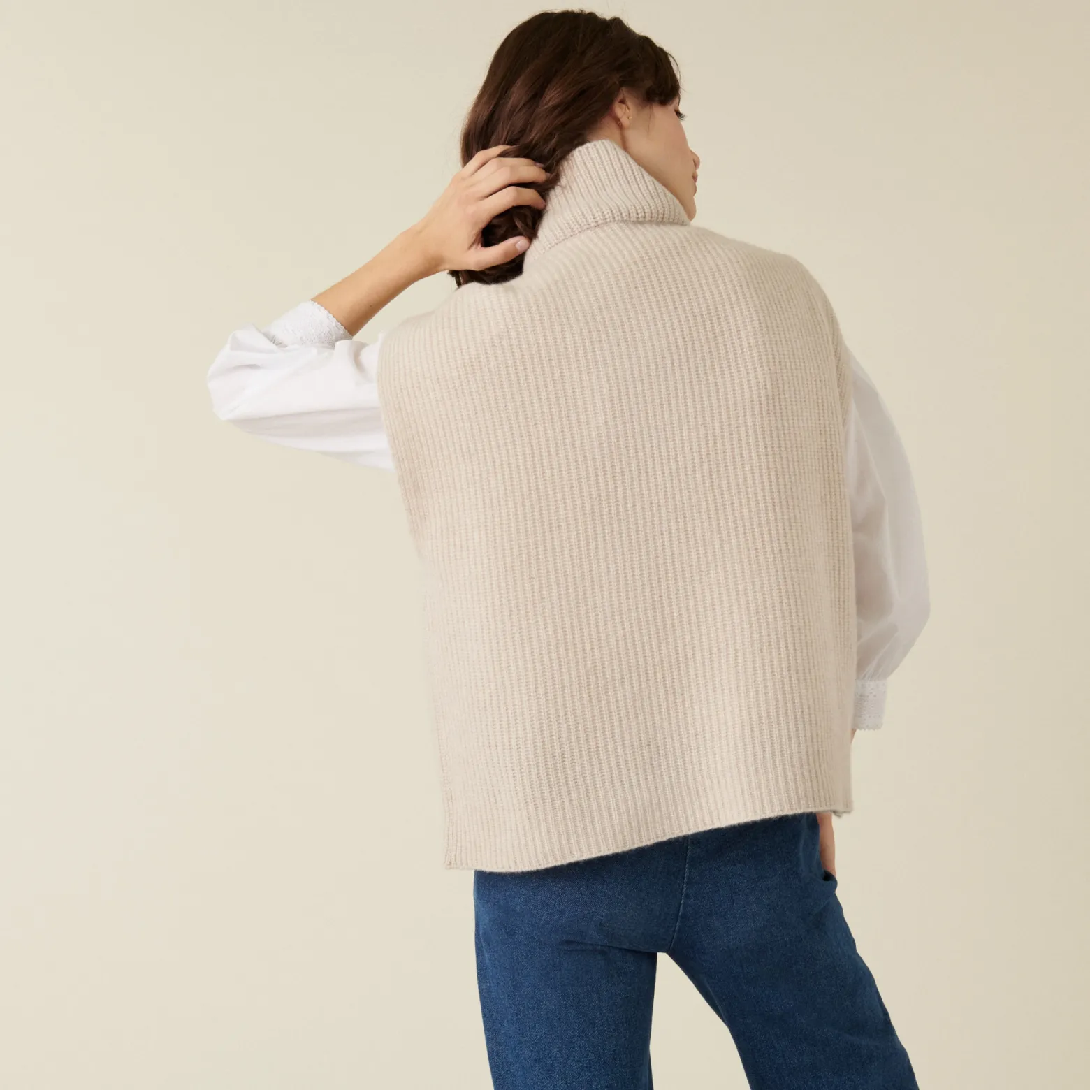 Montagut Sleeveless cashmere blend turtleneck sweater - Dalya