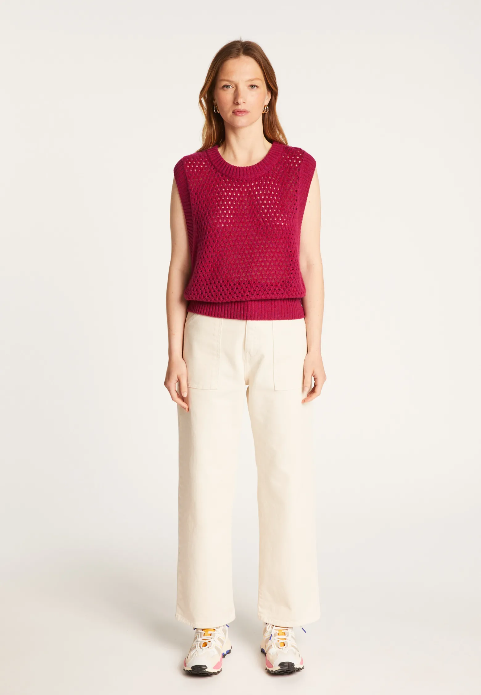 Montagut Sleeveless wool and cashmere sweater - Raven