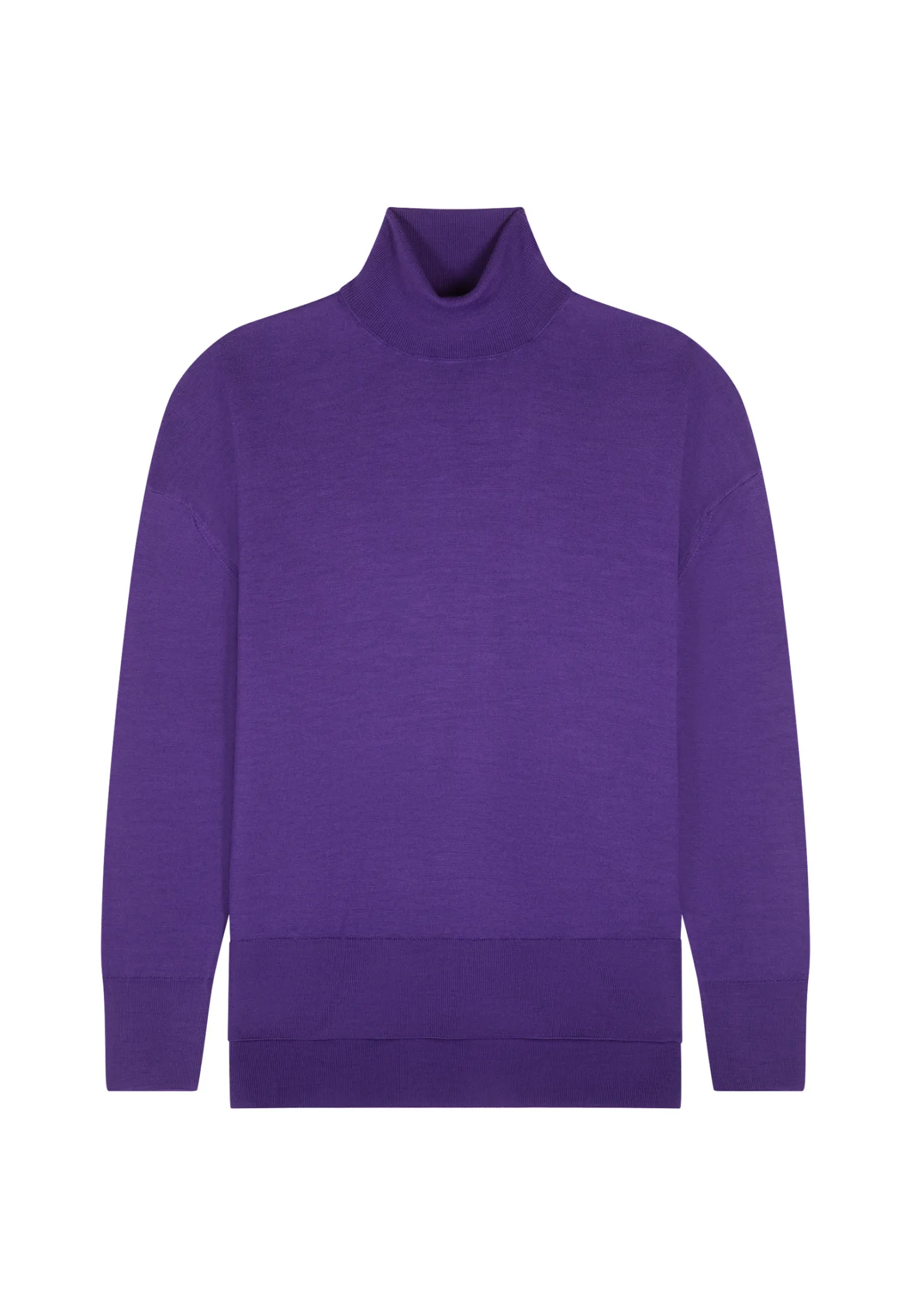 Montagut Slit turtleneck sweater in merino wool - Amy
