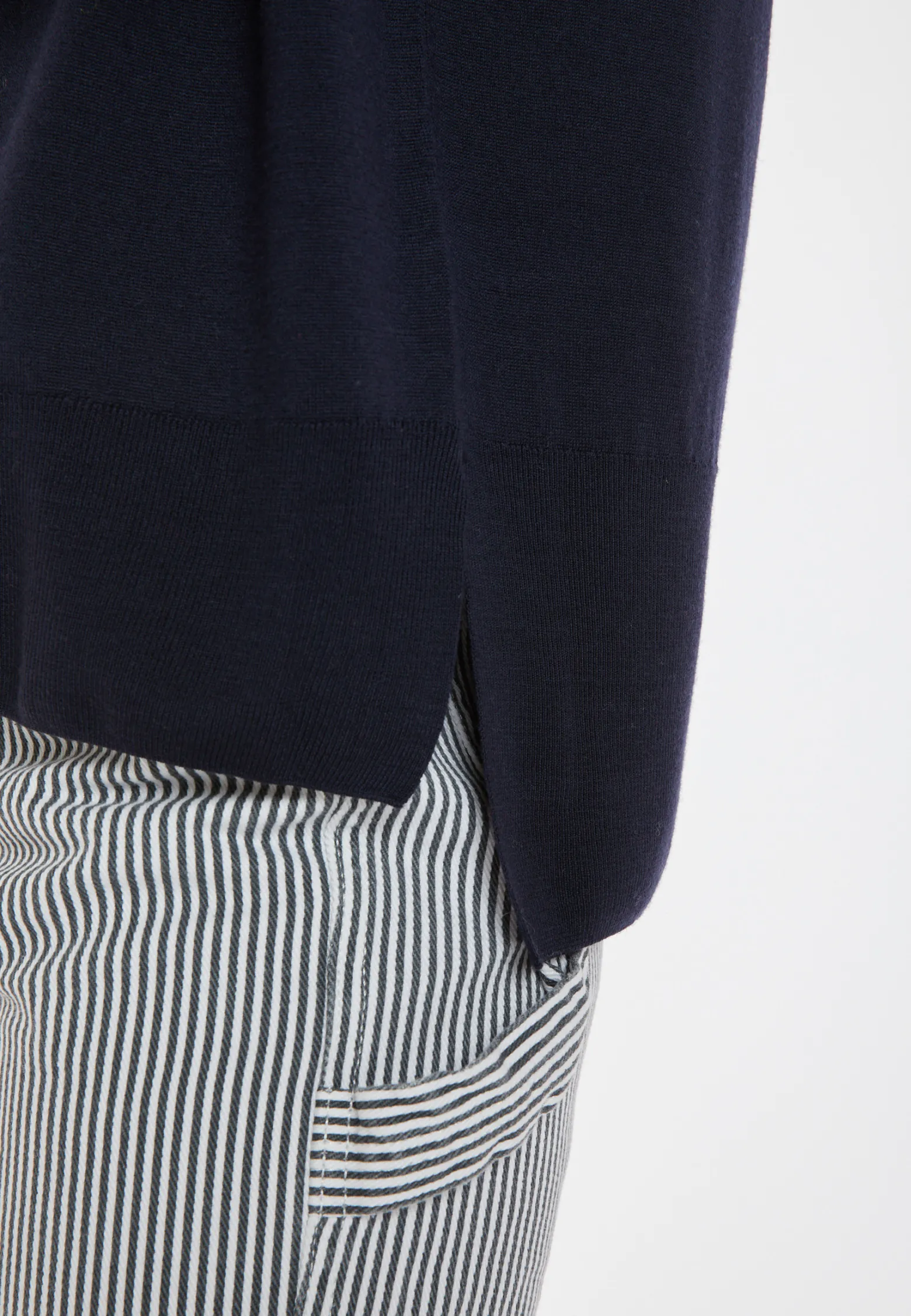 Montagut Slit turtleneck sweater in merino wool - Amy